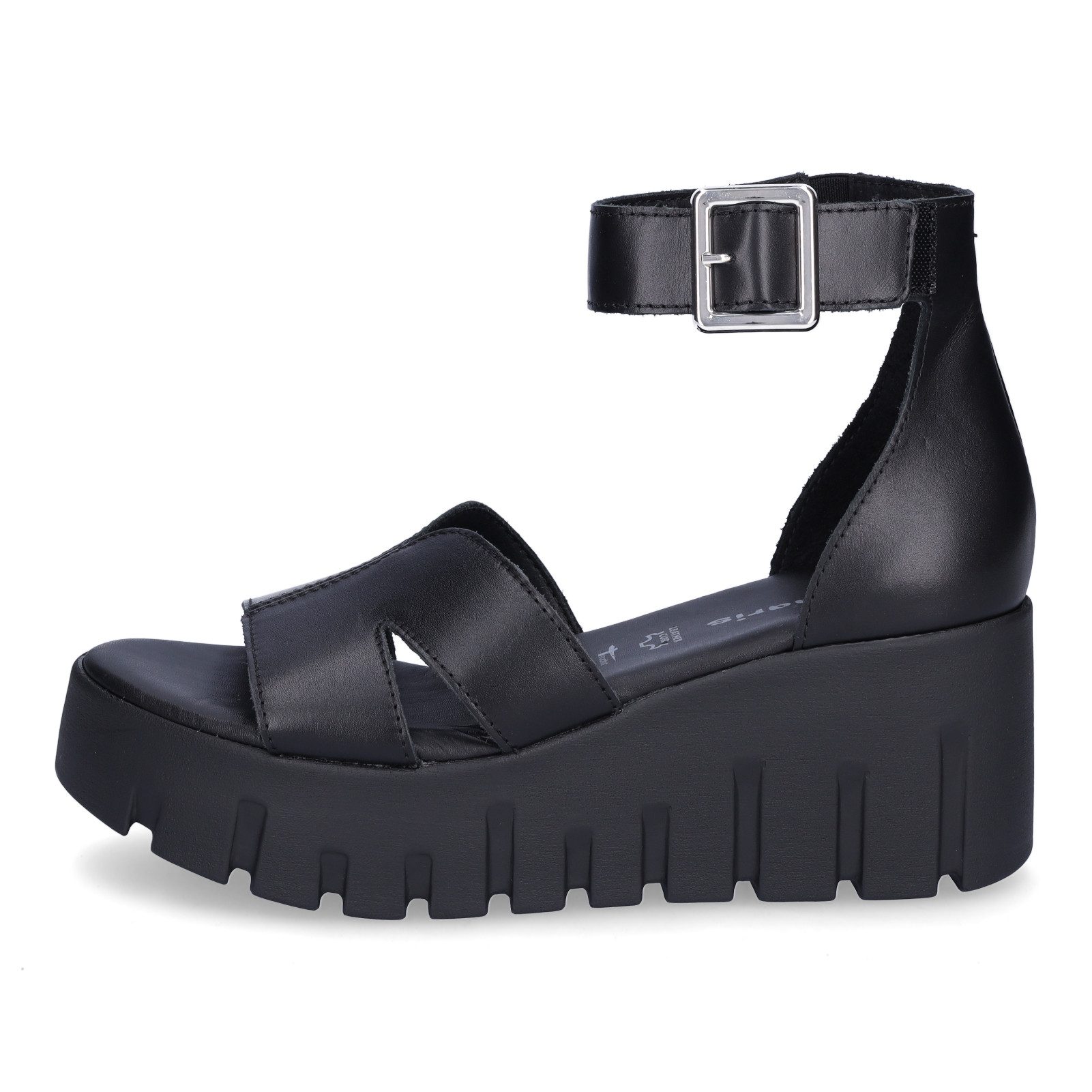 Tamaris Tamaris Damen Plateau Sandalette schwarz Sandale