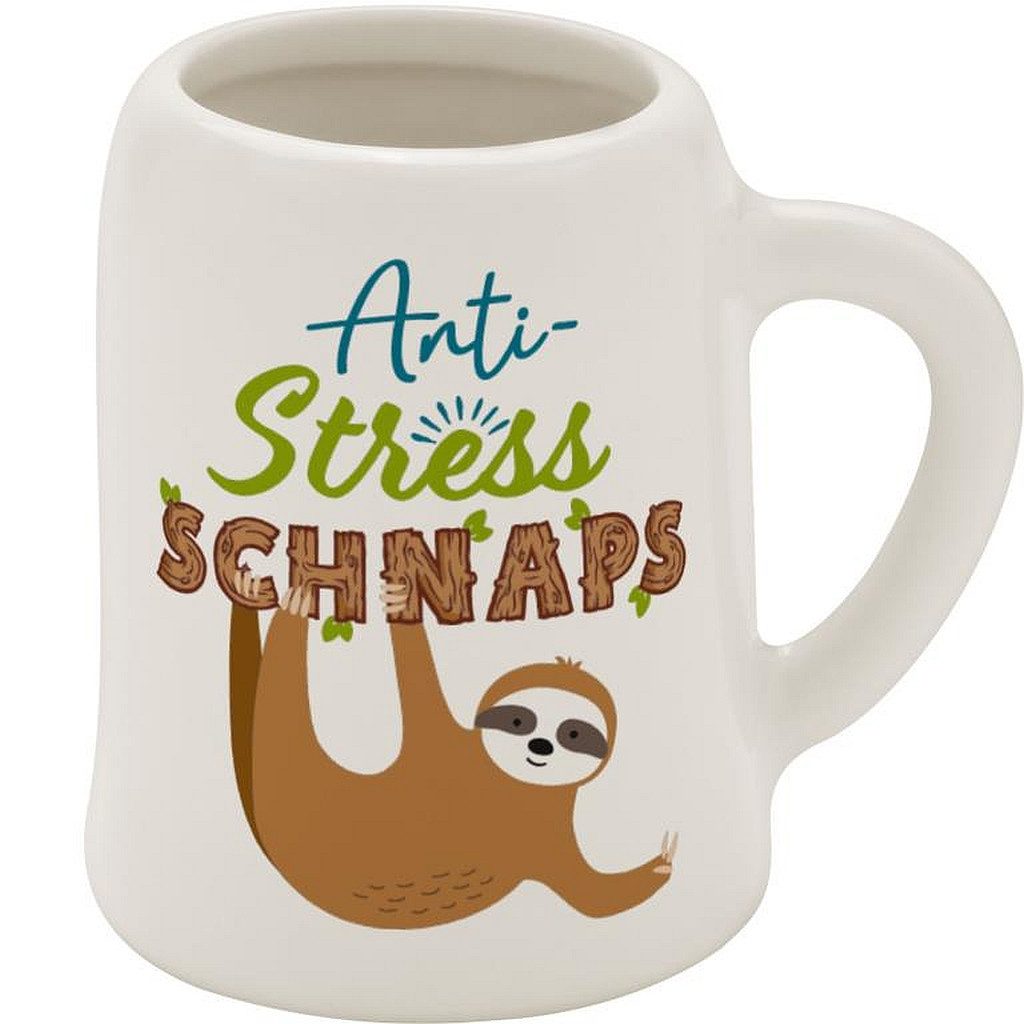 Sheepworld Schnapsglas Schnapskrug Schnapsglas Stamper Keramik Sheepworld ANTI-STRESS 73853, Material: Keramik