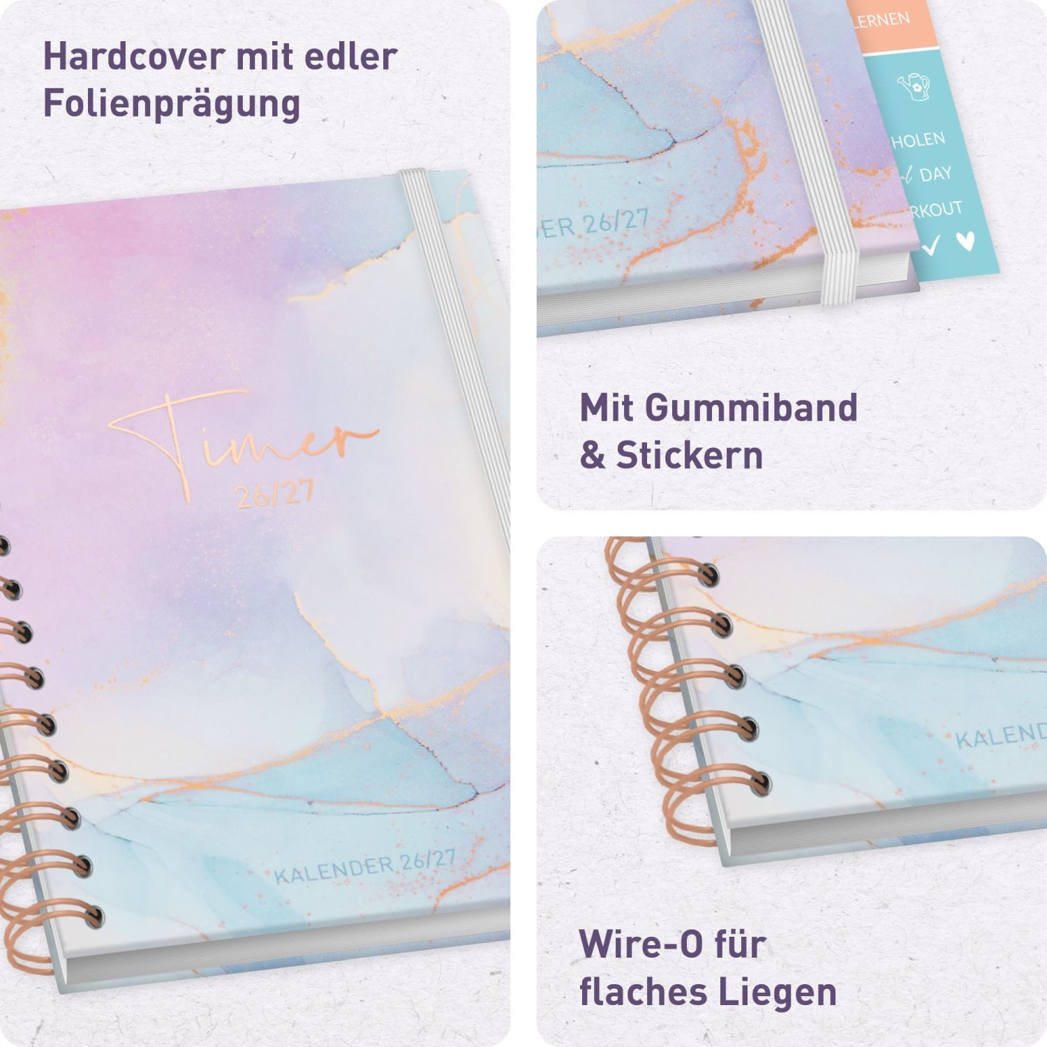 Häfft Schülerkalender Häfft-Timer Fancy 2026/2027 / A5 – Bild 2 von 5
