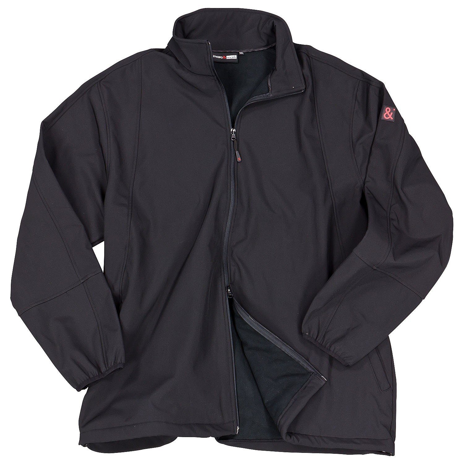 Softshelljacke Softshell-Jacke Arosa in Übergröße bis 10XL, schwarz