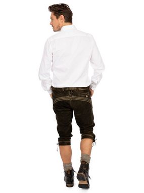 Almsach Trachtenhemd Hemd Liegenkragen LF182 weiß (Slim Fit)