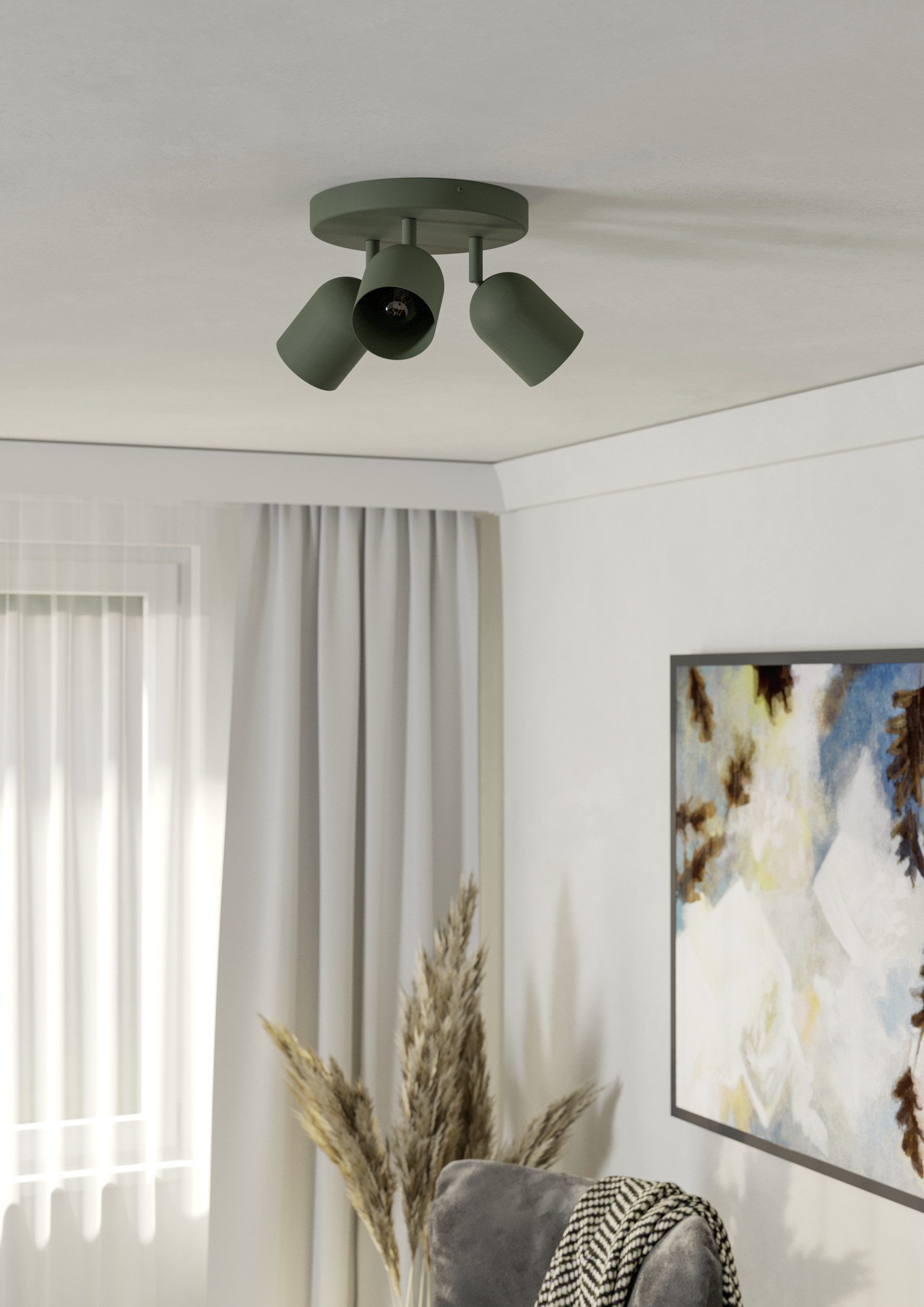 EGLO Deckenspot TILSTON Spotlampe - Stahl - E14 - 3X40W - IP20, ohne Leucht günstig online kaufen