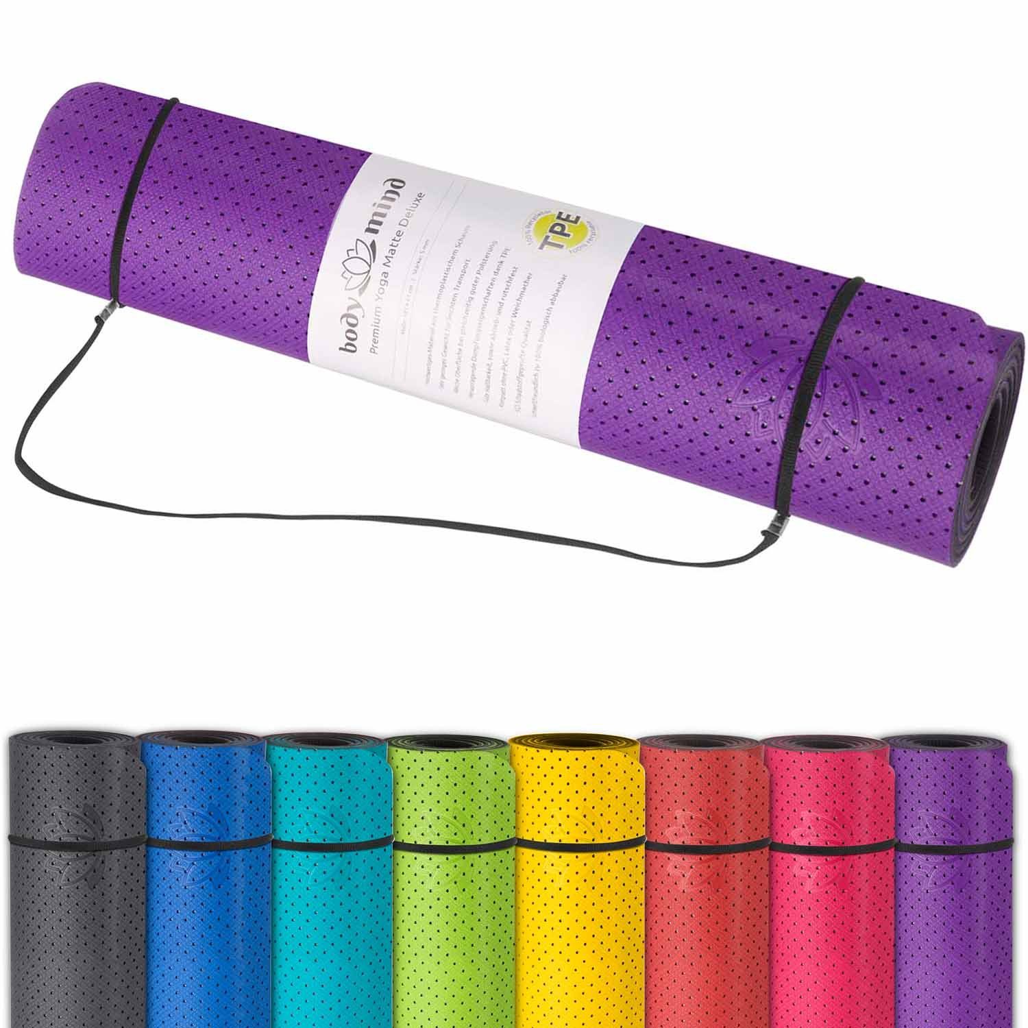 Body & Mind Yogamatte Gymnastikmatte Fitnessmatte (Sport-Matte), rutschfest