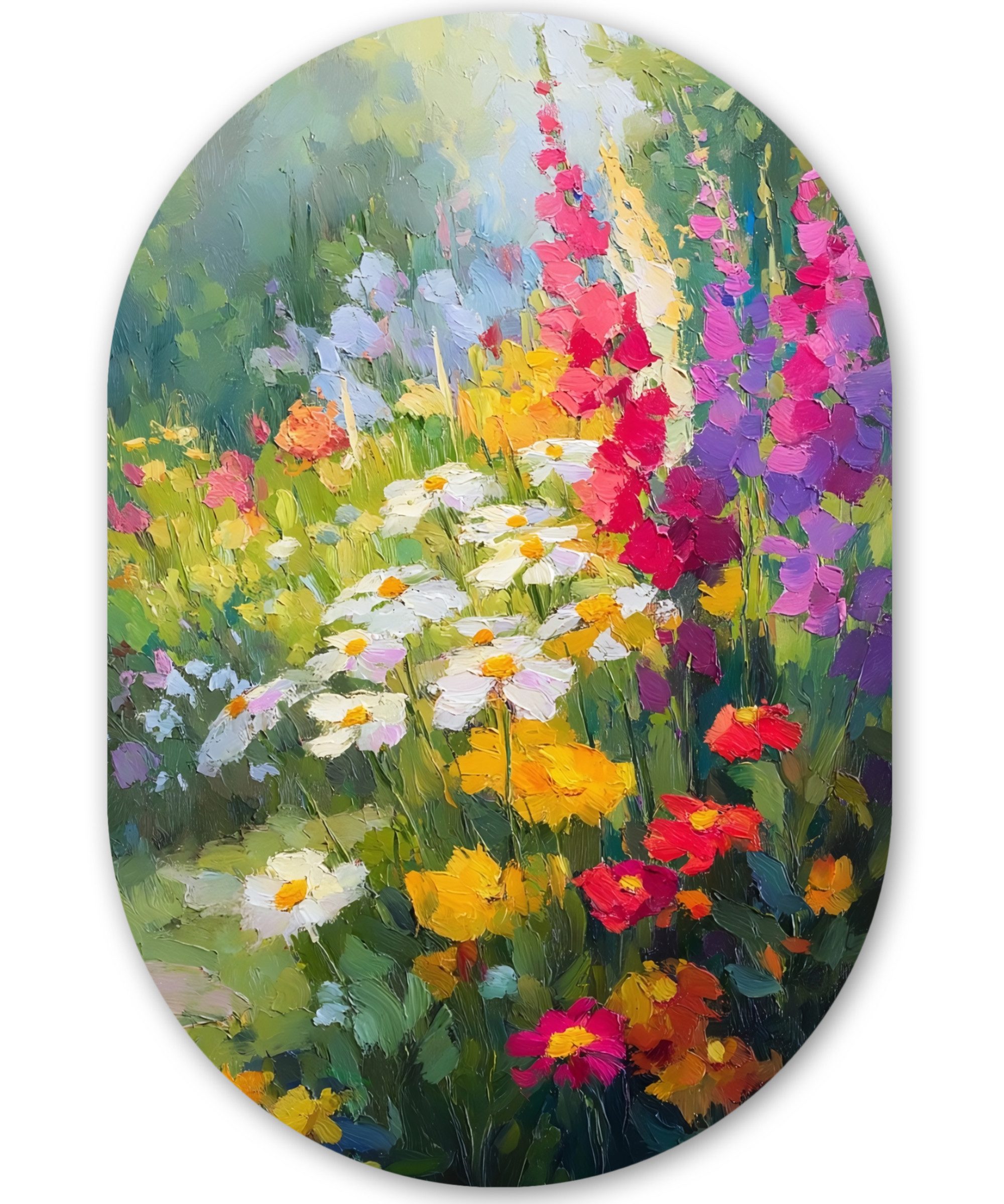 MuchoWow Gemälde Sommergarten - Atmosphärisch - günstig online kaufen