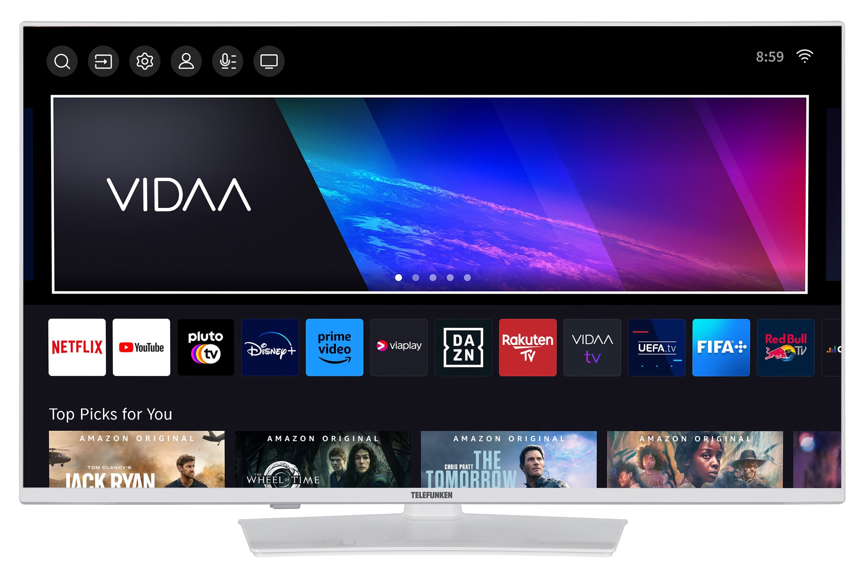 Telefunken XF40VP750M-W LCD-LED Fernseher (102 cm/40 weiß ! RABATT: 33.34%