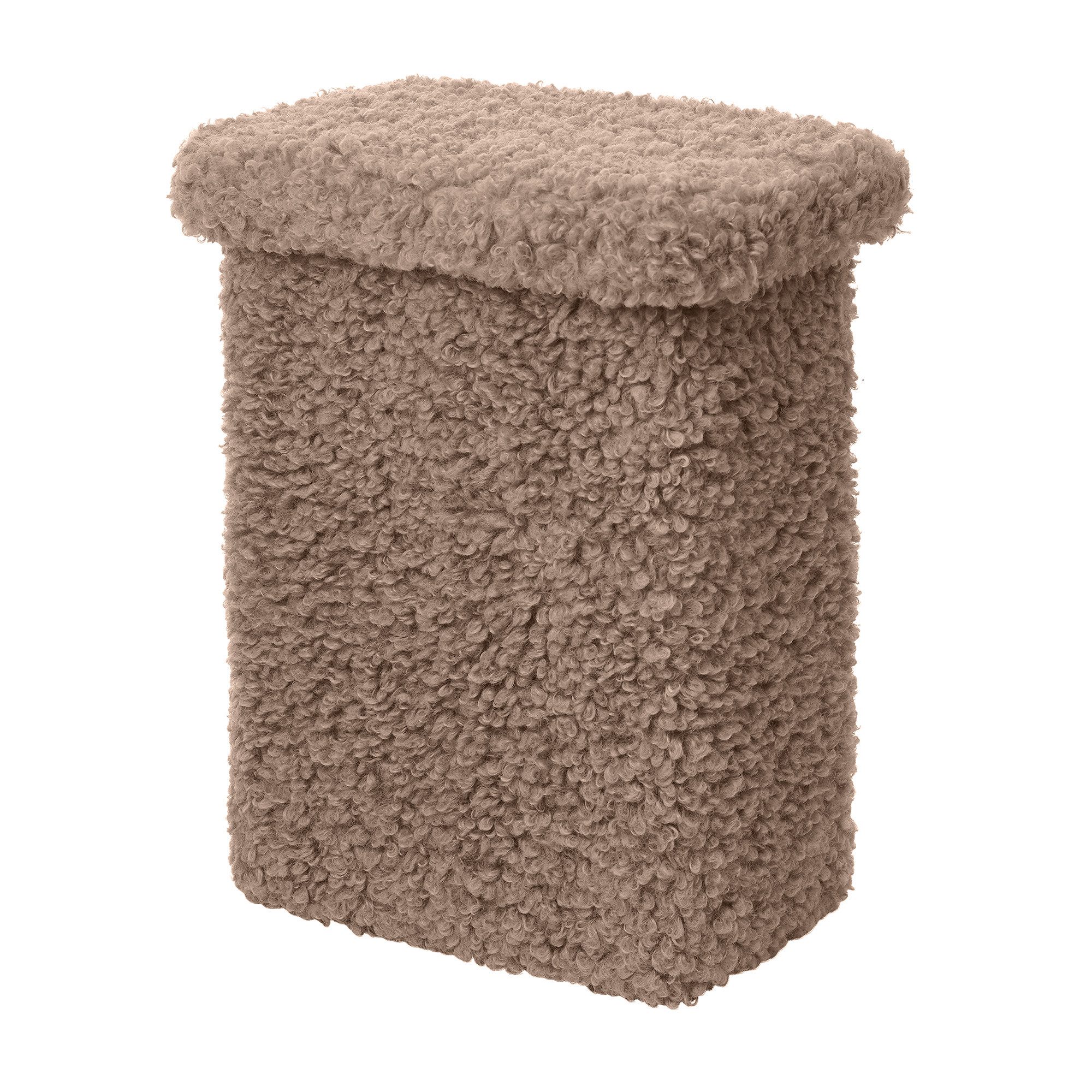 blomus Hocker -TEDDY- T-Hocker, Sitzhocker, Deko-Hocker: Modernes Design (1 St), weicher T-Hocker, Vielseitig nutzbar, Gepolstert, bodenschonend