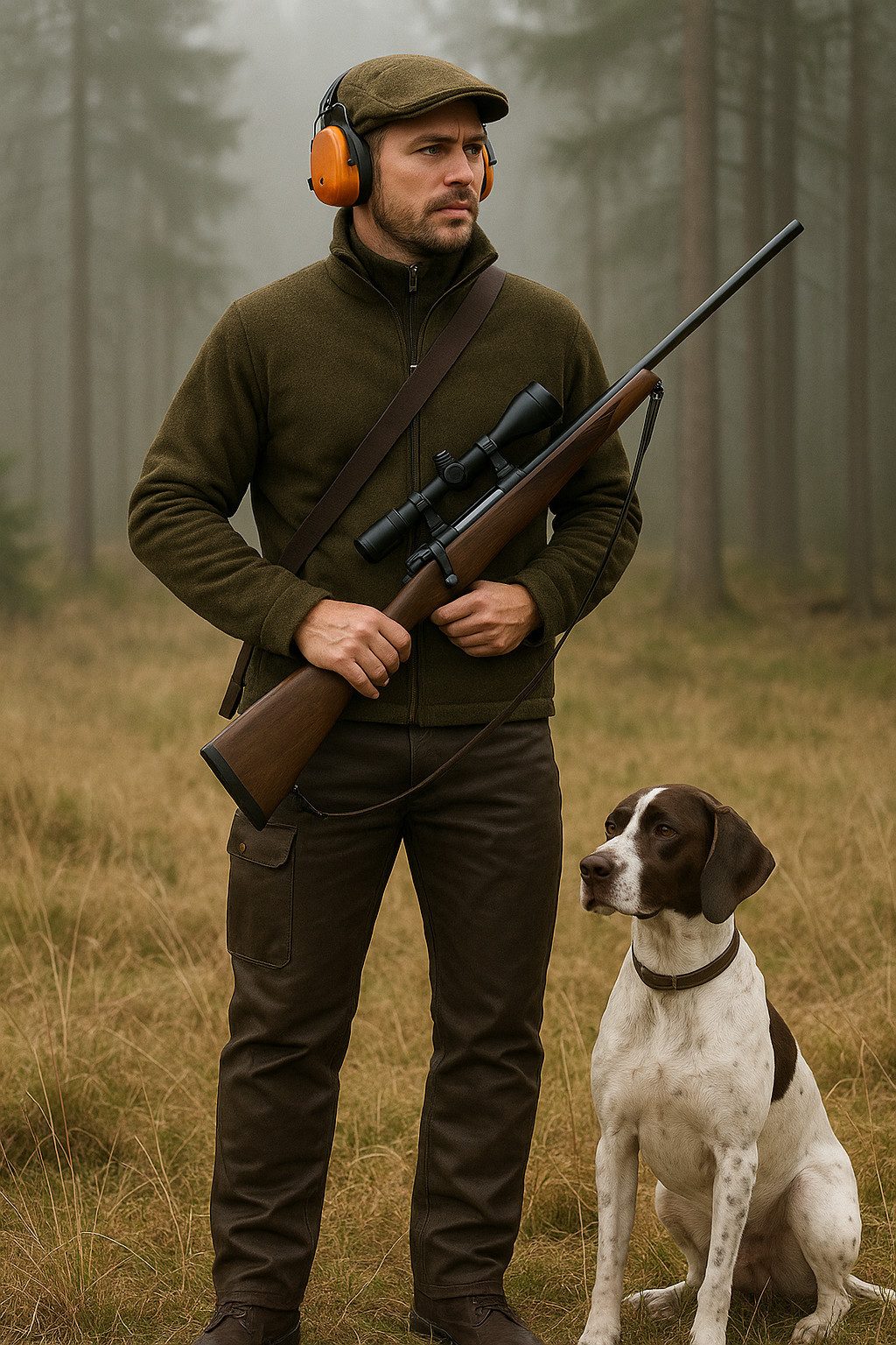 La Chasse® Lederhose Jagd Lederhose aus Büffelleder mit Beintasche Herren s günstig online kaufen