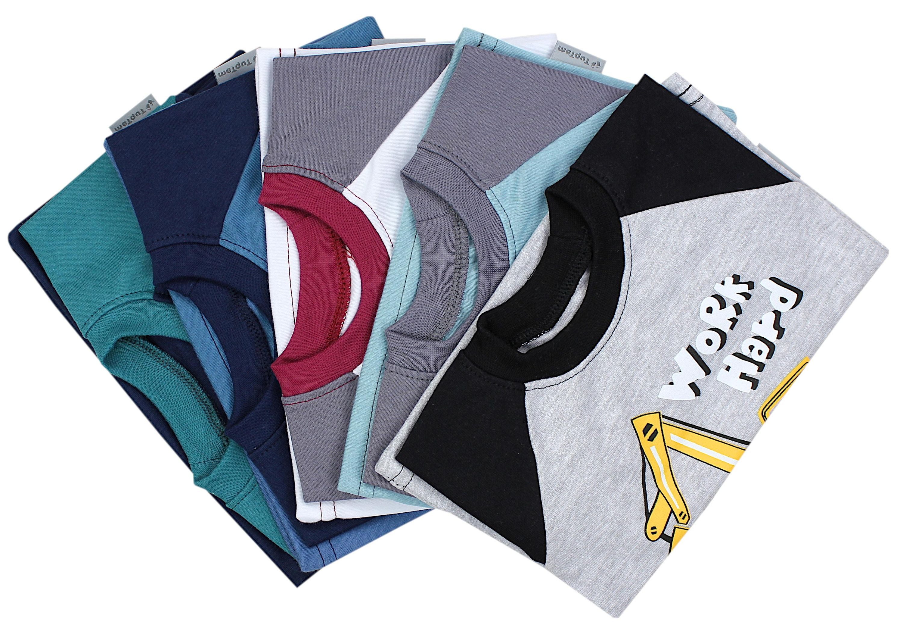 TupTam Langarmshirt TupTam Baby Jungen Langarmshirt Gestreift 5er Set