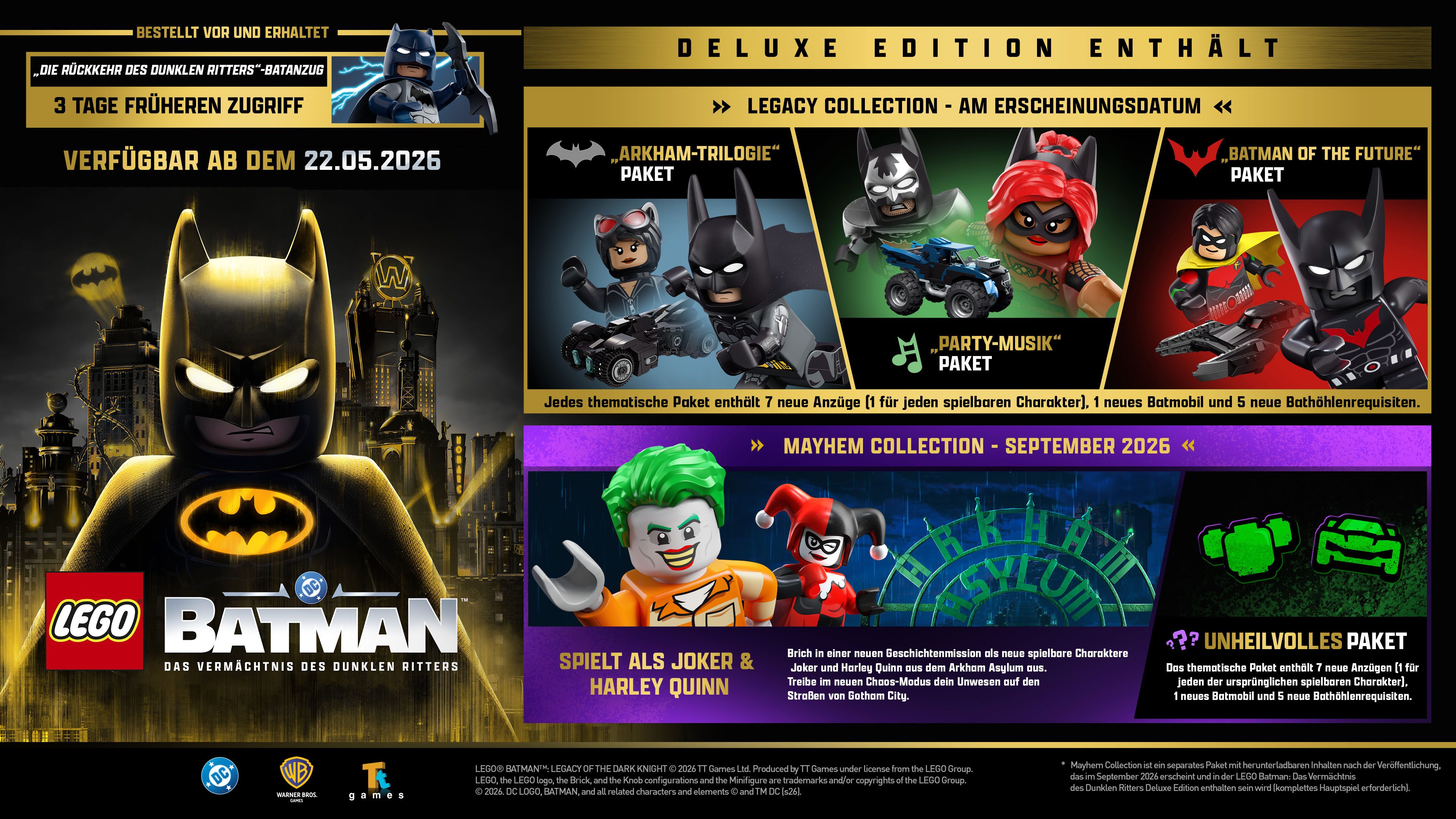 LEGO Batman: Das Vermächtnis des dunklen Ritters Deluxe Edition Nintendo Switch 2