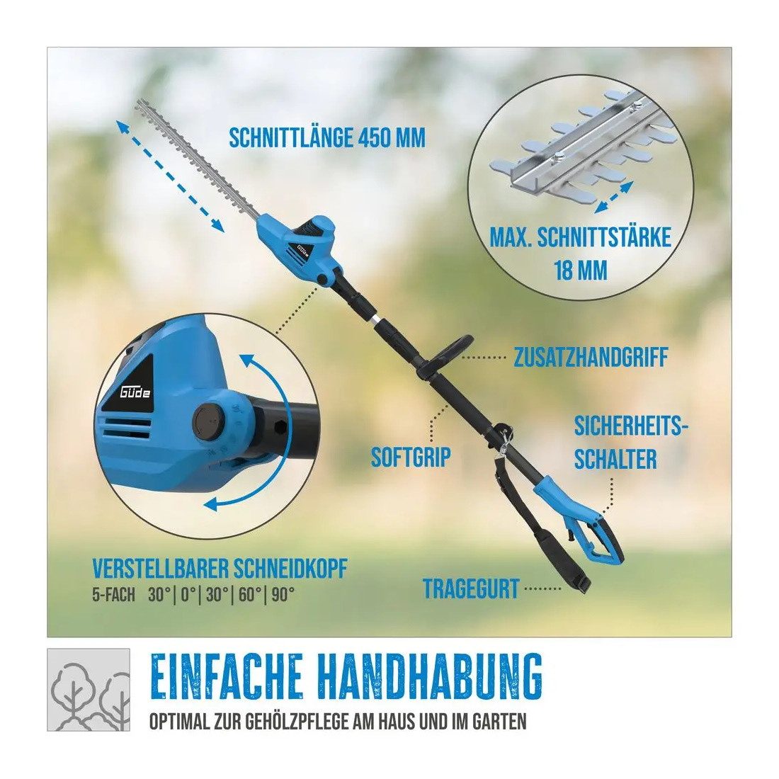 Güde Baum- und Strauchschneider Strauchschere GTHS 6045.1, 45 cm Schnittlän günstig online kaufen