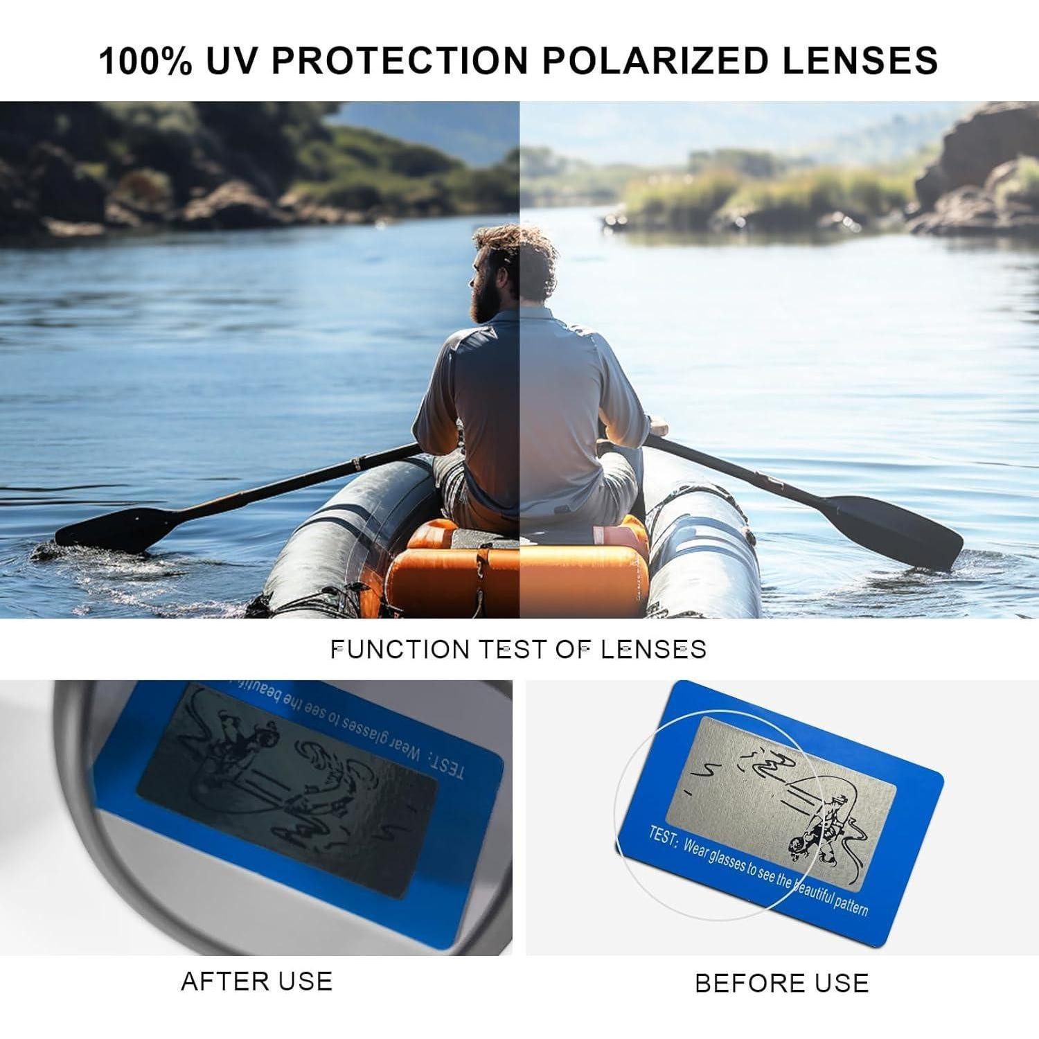 LuxusKollektion Retrosonnenbrille Sonnenbrille Polarisierte Walnuss UV400 Herren Damen Z1-schwarz-grau
