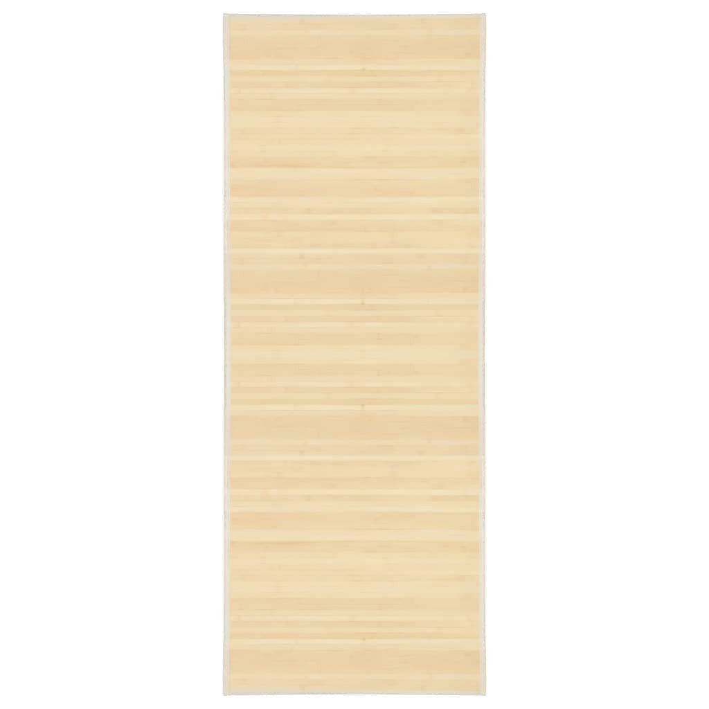 Teppich 80 x 200 cm Teppich Bambus 80x200 cm Natur Teppich