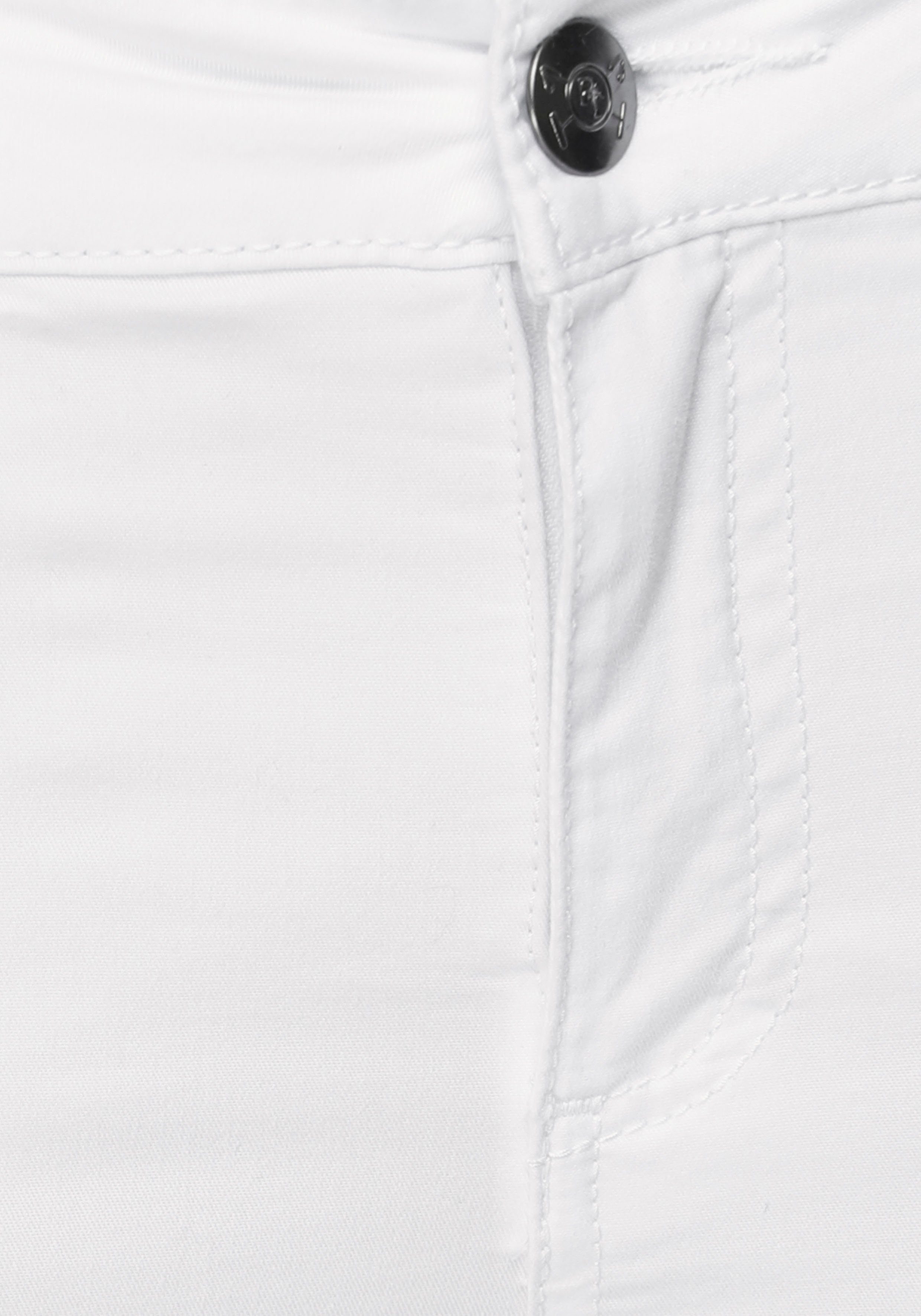 TOM TAILOR Polo Slim-fit-Jeans 5-Pocket-Stil weiß Team im