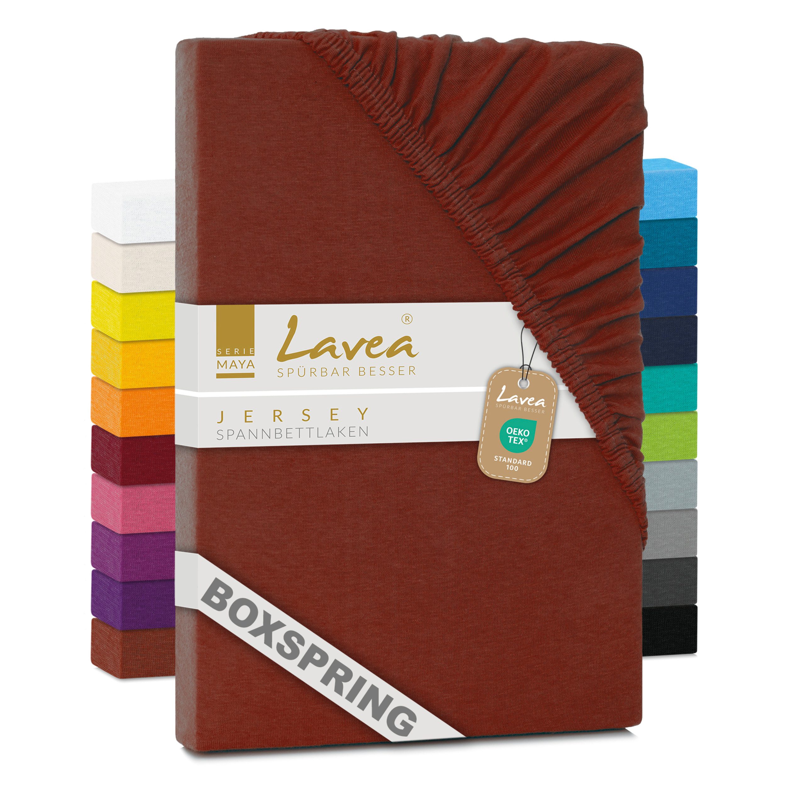 Lavea Spannbettlaken Bettlaken Maya, 180x200cm, 200x200cm, 140x200cm, 160x2 günstig online kaufen