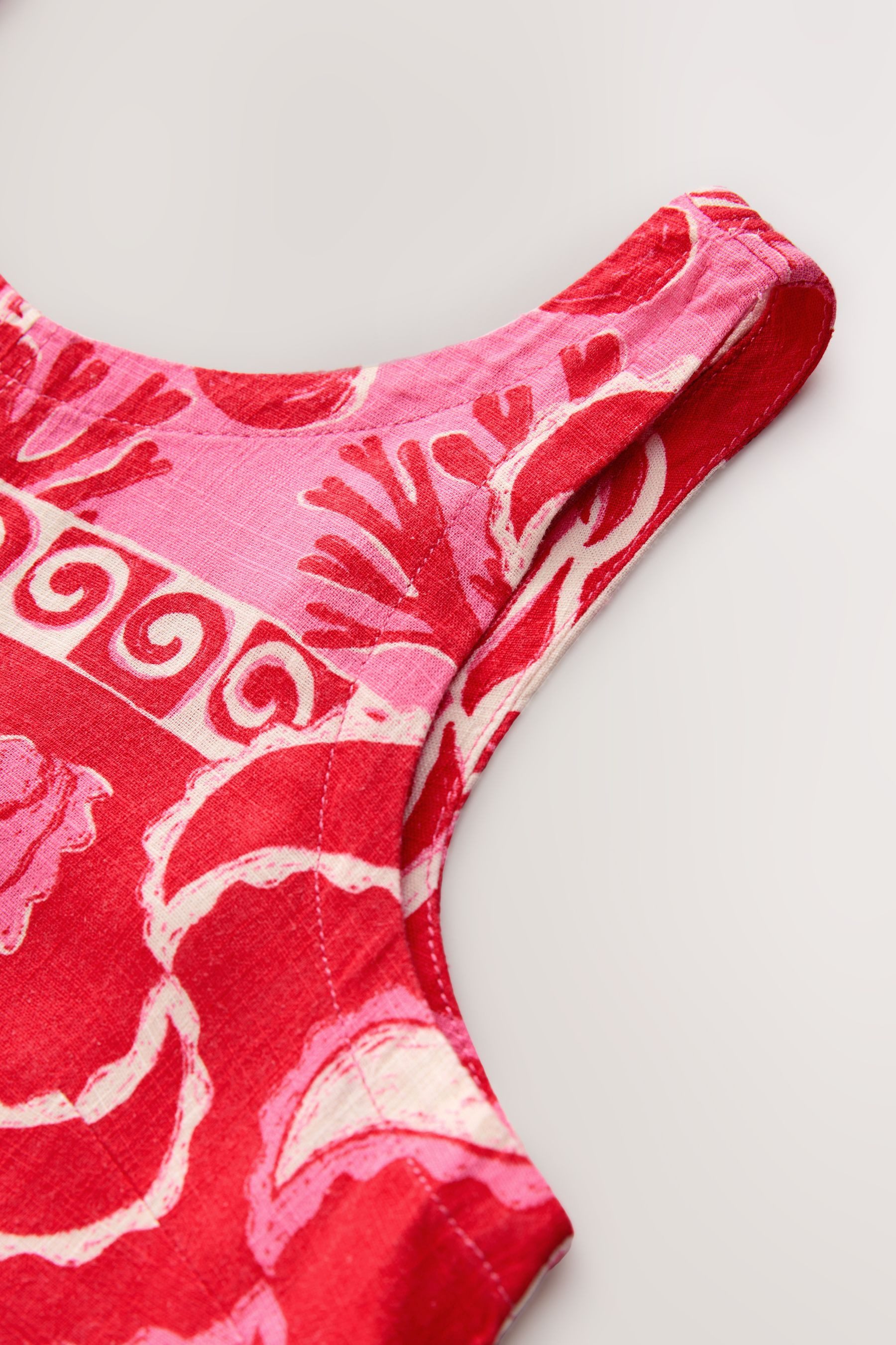 Next Minikleid Mini-Etuikleid mit Leinen mit U-Rückenausschnitt (1-tlg) günstig online kaufen