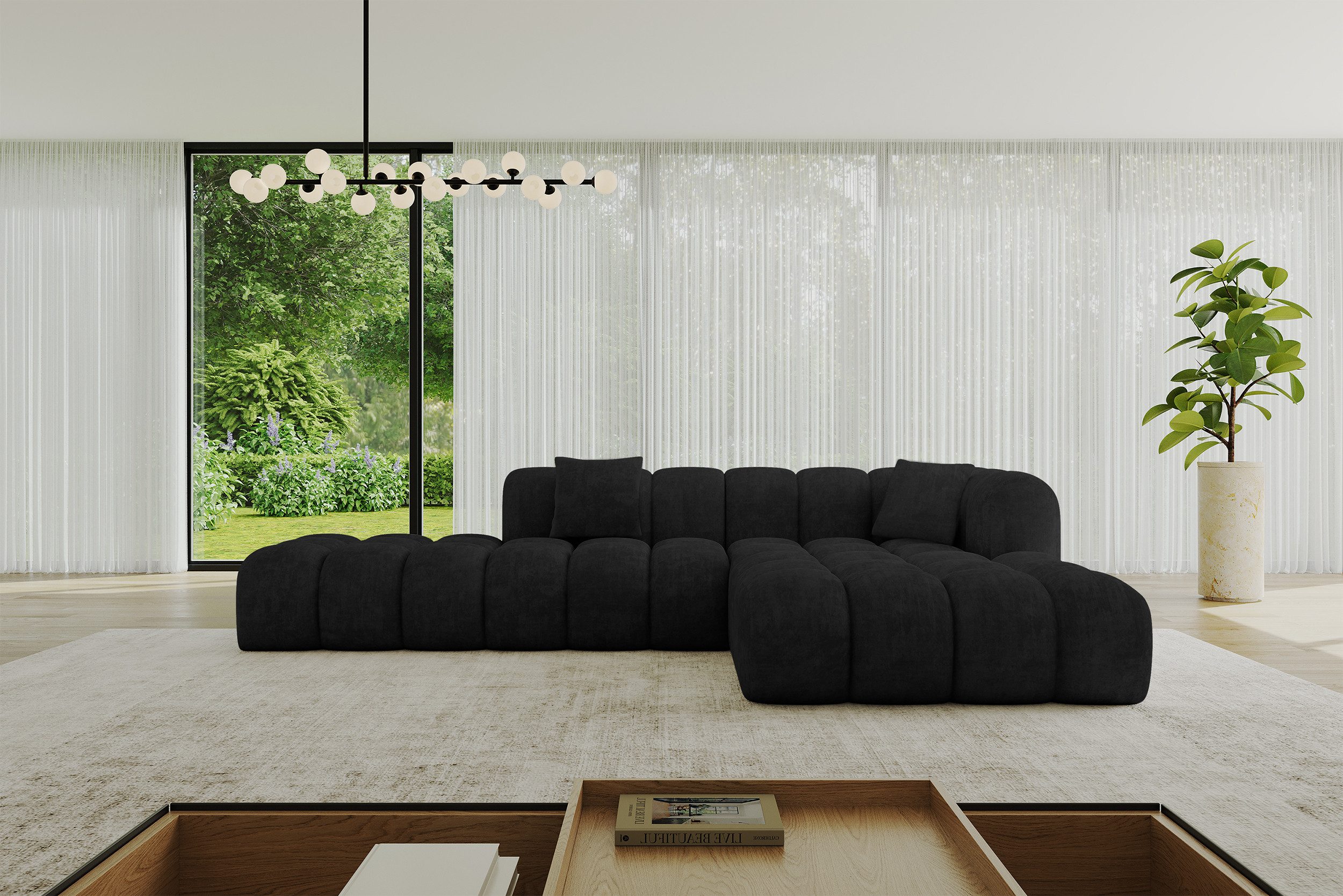 ALTDECOR Ecksofa OLEA-L2, Sofa Praktische Bequeme Funktionsecke Couch L-Form Eckcouch, Corner Sofa U-Form Vielseitige Sofa Wohnlandschaft Wohnzimmer