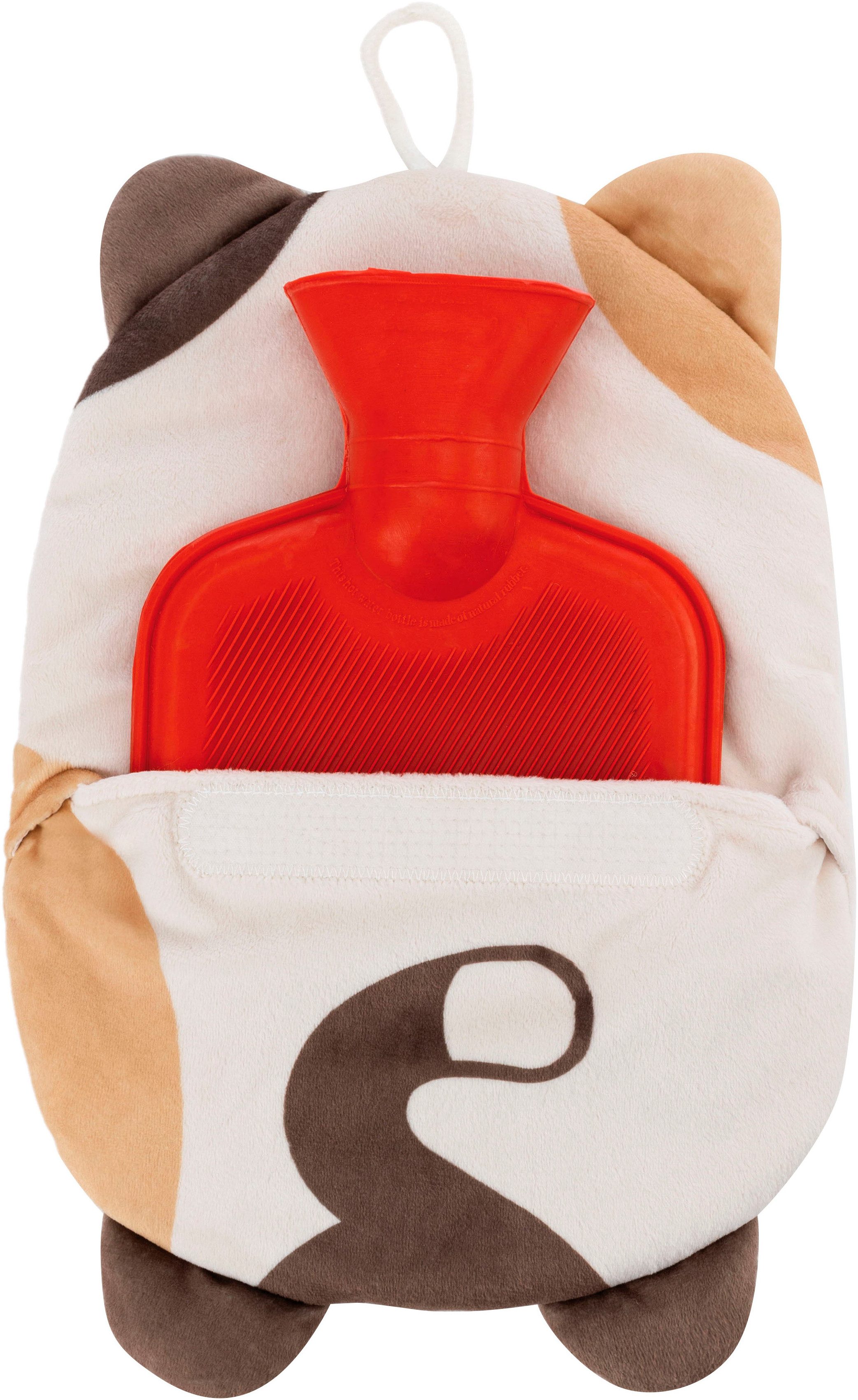 Nici Wärmflasche mymochi Katze Angy mit Kaktus, 300 ml, 30 cm, 2in1 - Kuscheltier & Wärmflasche in einem; enthält recyceltes Material