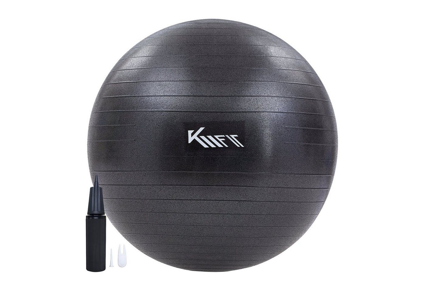 KM - Fit Gymnastikball 55 cm Trainingsball Sitzball für Fitness, Yoga & Gymnastik (mit Luft-Pumpe), Max. Belastbarkeit: 300 kg