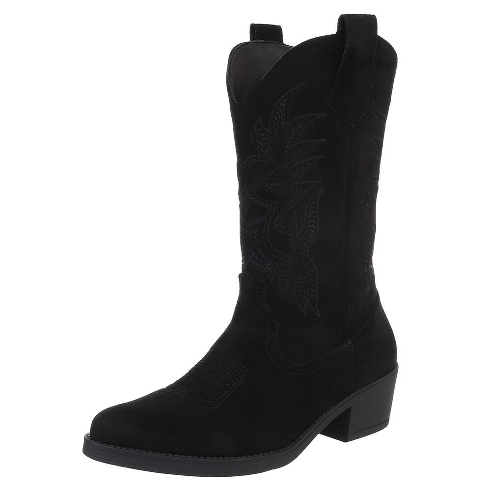 Ital-Design Elegante Cowboystiefel mit Stickerei für günstig online kaufen