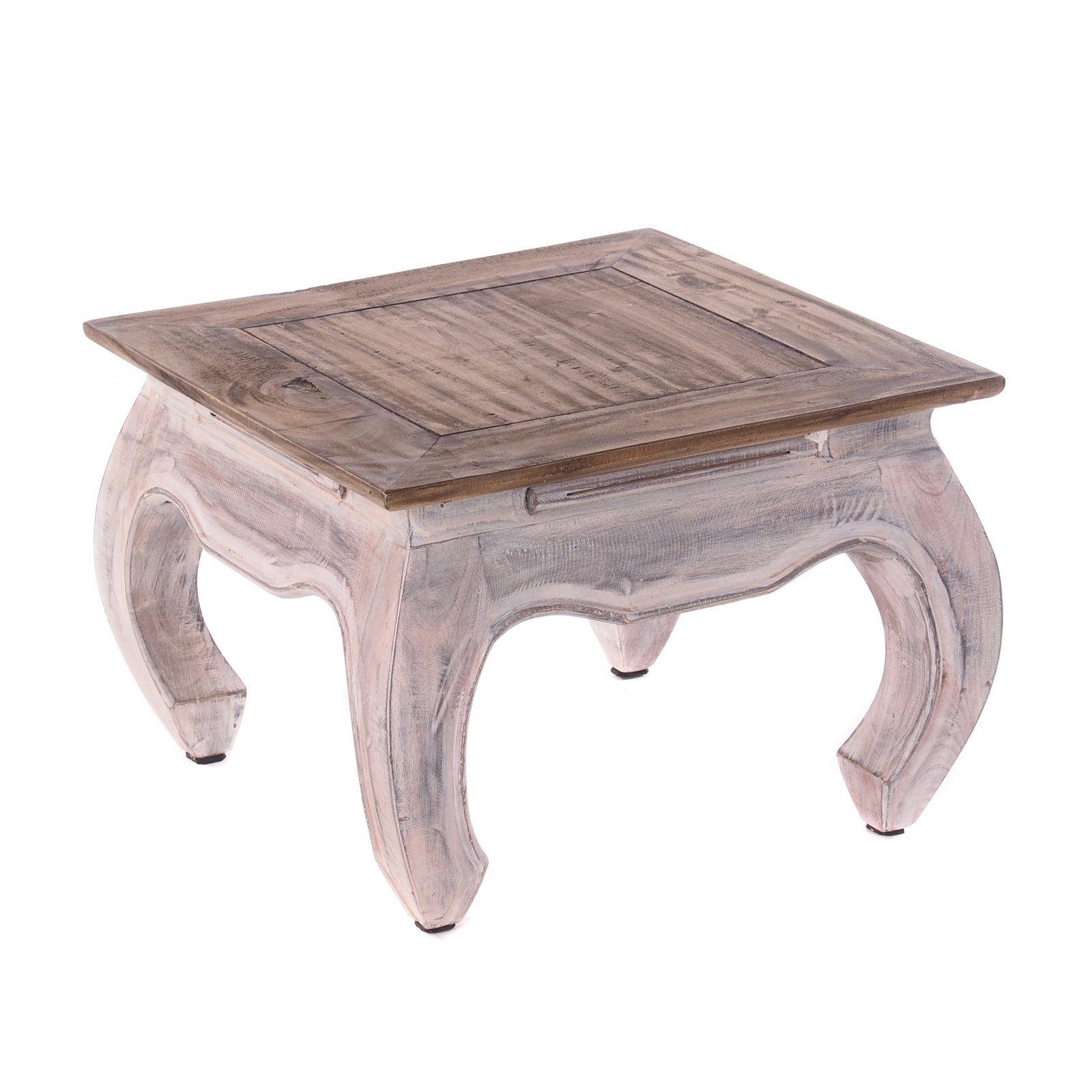 DESIGN DELIGHTS Couchtisch OPIUMTISCH "EAST 50", 50x50x35cm, Altholz massiv günstig online kaufen