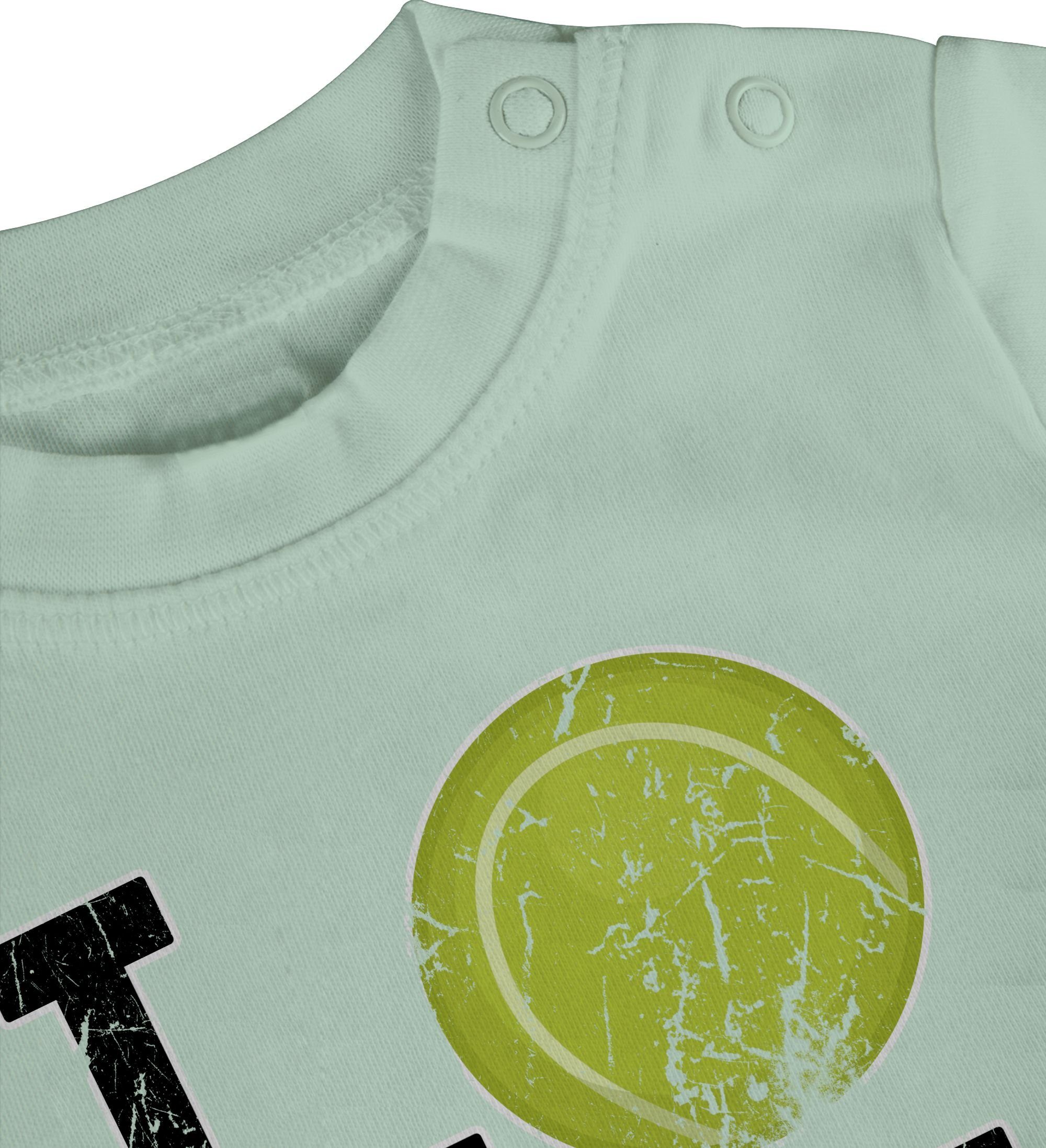 Shirtracer T-Shirt Love Baby Tennis Sport 2 Bewegung & Mintgrün