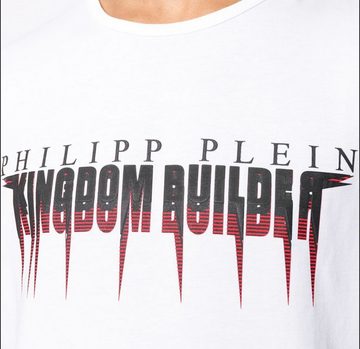 PHILIPP PLEIN T-Shirt Philipp Plein Platinium Cut Statement Logo Shirt Round Neck T-Shirt To