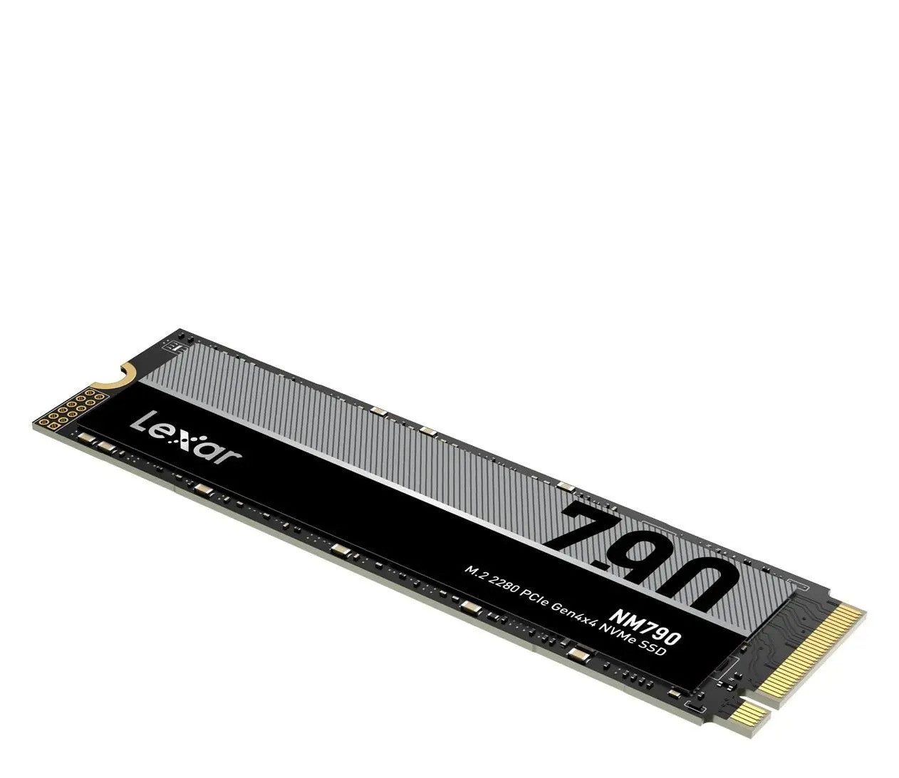 Lexar NM790 (1TB, 2TB, 4TB) M.2 NVMe M2 SSD PCIe 4.0 interne SSD (8 TB) M.2 2280" 7400 MB/S Lesegeschwindigkeit, 6500 MB/S Schreibgeschwindigkeit, Hohe Zuverlässigkeit und Langlebigkeit