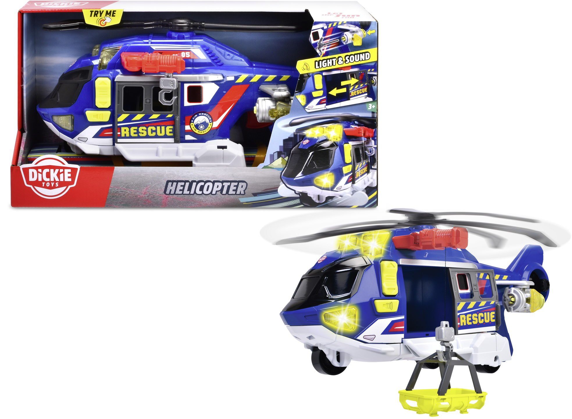 Dickie Toys Spielzeug-Hubschrauber Spielfahrzeug Helikopter Go Action / Cit günstig online kaufen