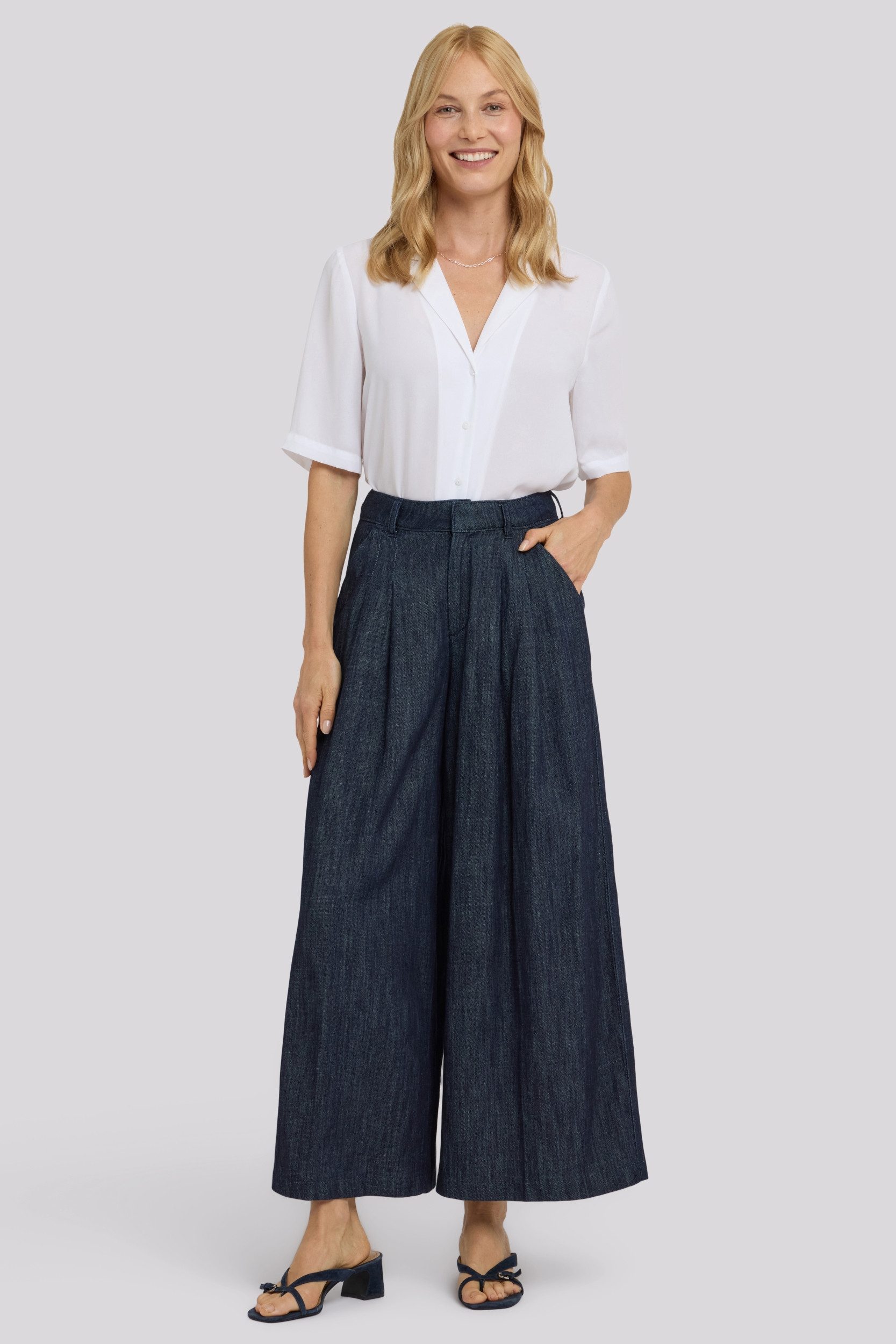 NYDJ Weite Jeans Giselle Wide Leg Ankle Trouser