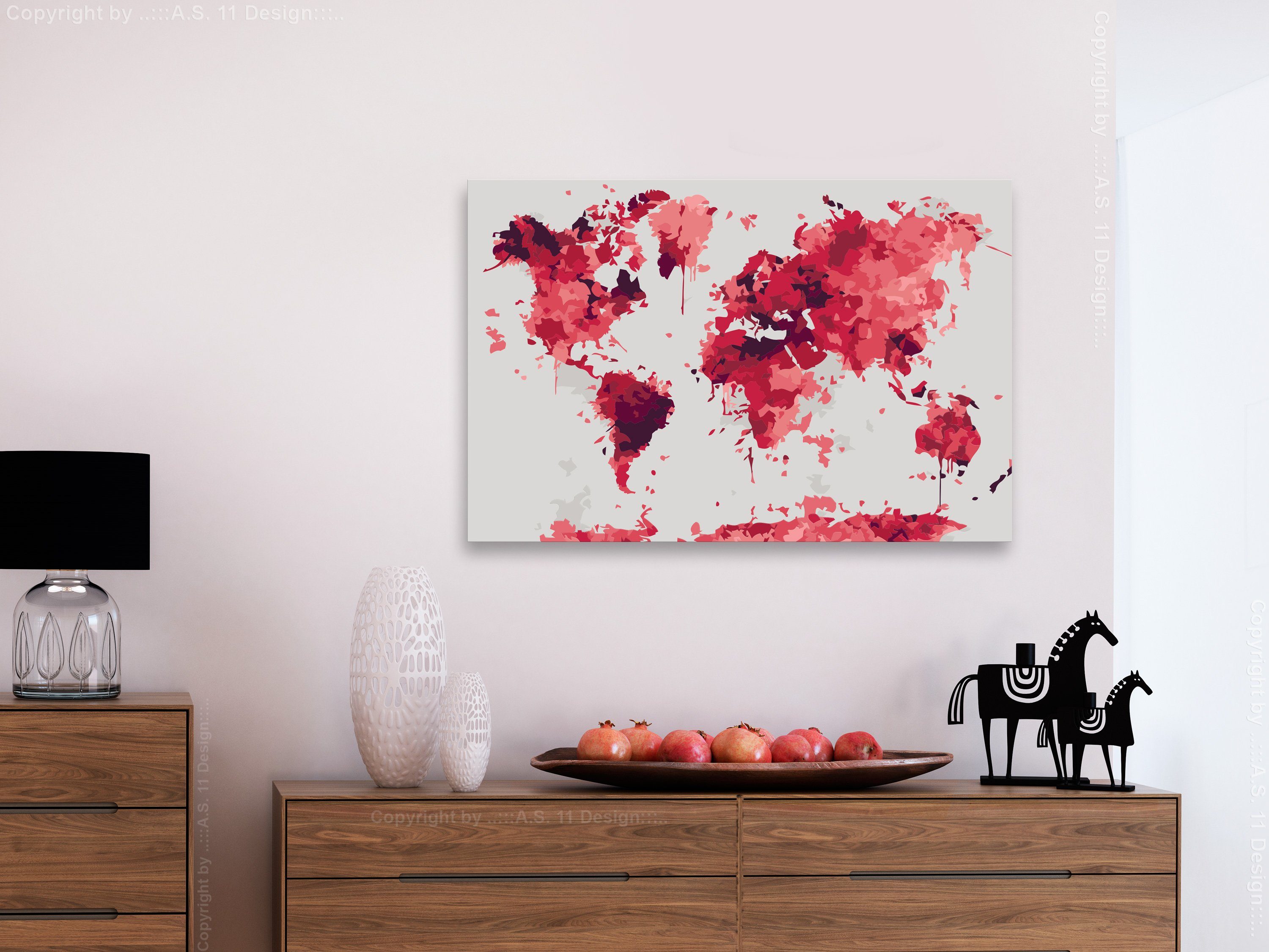 Thumbnail - Artgeist Malen nach Zahlen Watercolor Map