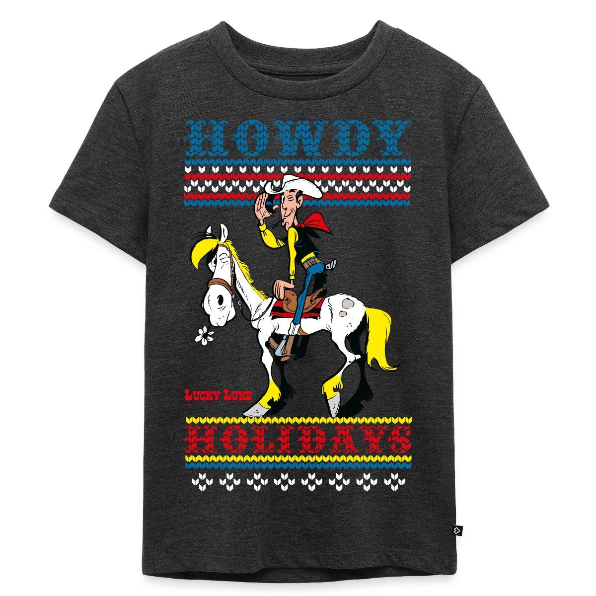 T-Shirt Lucky Luke Howdy Holidays Ugly Christmas Kinder Premium T-Shirt
