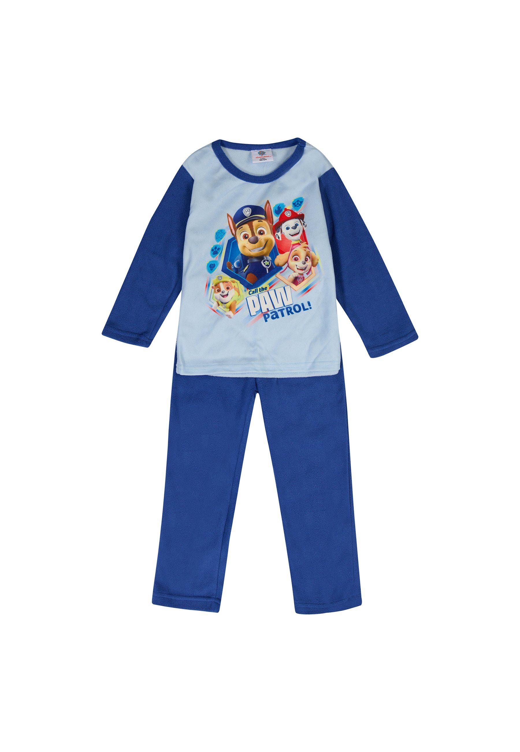 ONOMATO! Schlafanzug Paw Patrol Schlafanzug Pyjama Langarm Shirt + Schlaf-Hose (2 tlg)