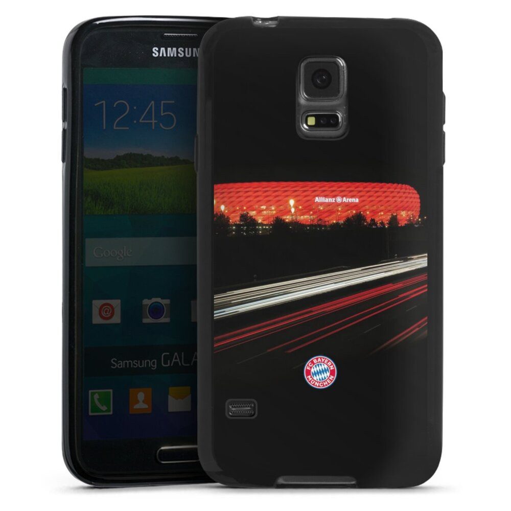 DeinDesign Handyhülle FC Bayern München FCB Stadion FC Bayern München Allianz Arena, Samsung Galaxy S5 Silikon Hülle Bumper Case Handy Schutzhülle