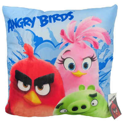 CTI Dekokissen Angry Birds Explosion Kinderkissen ca. 40 x 40 cm aus Polyester, authentische Darstellung