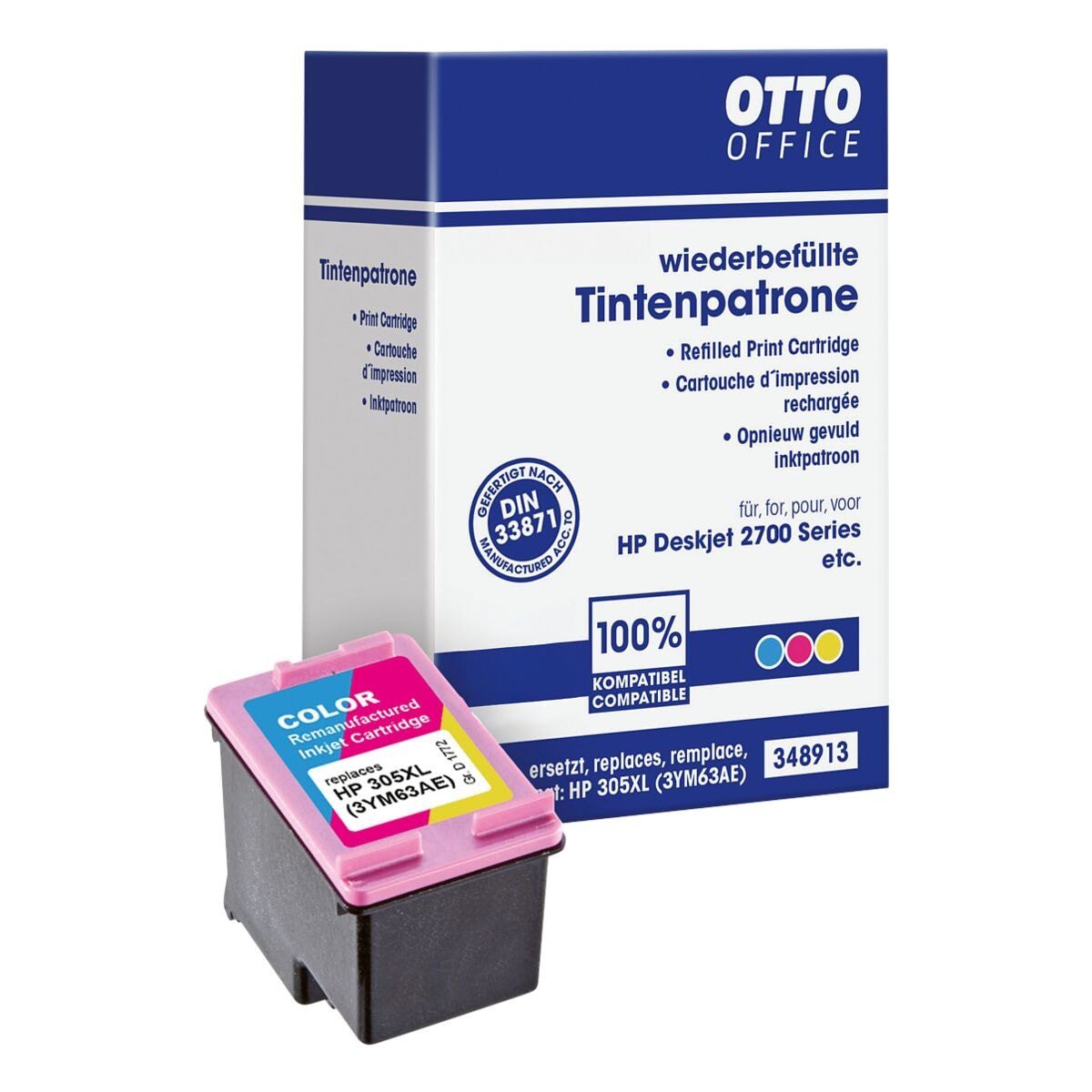 Otto Office 3YM63AE Tintenpatrone (ersetzt HP 305 XL (3YM63AE), 3-farbig)