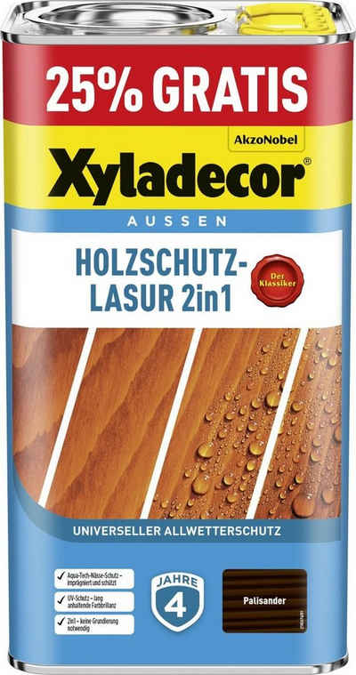 Xyladecor  Holzschutzlasur Xyladecor Holzschutzlasur 2in1 4+1L gratis