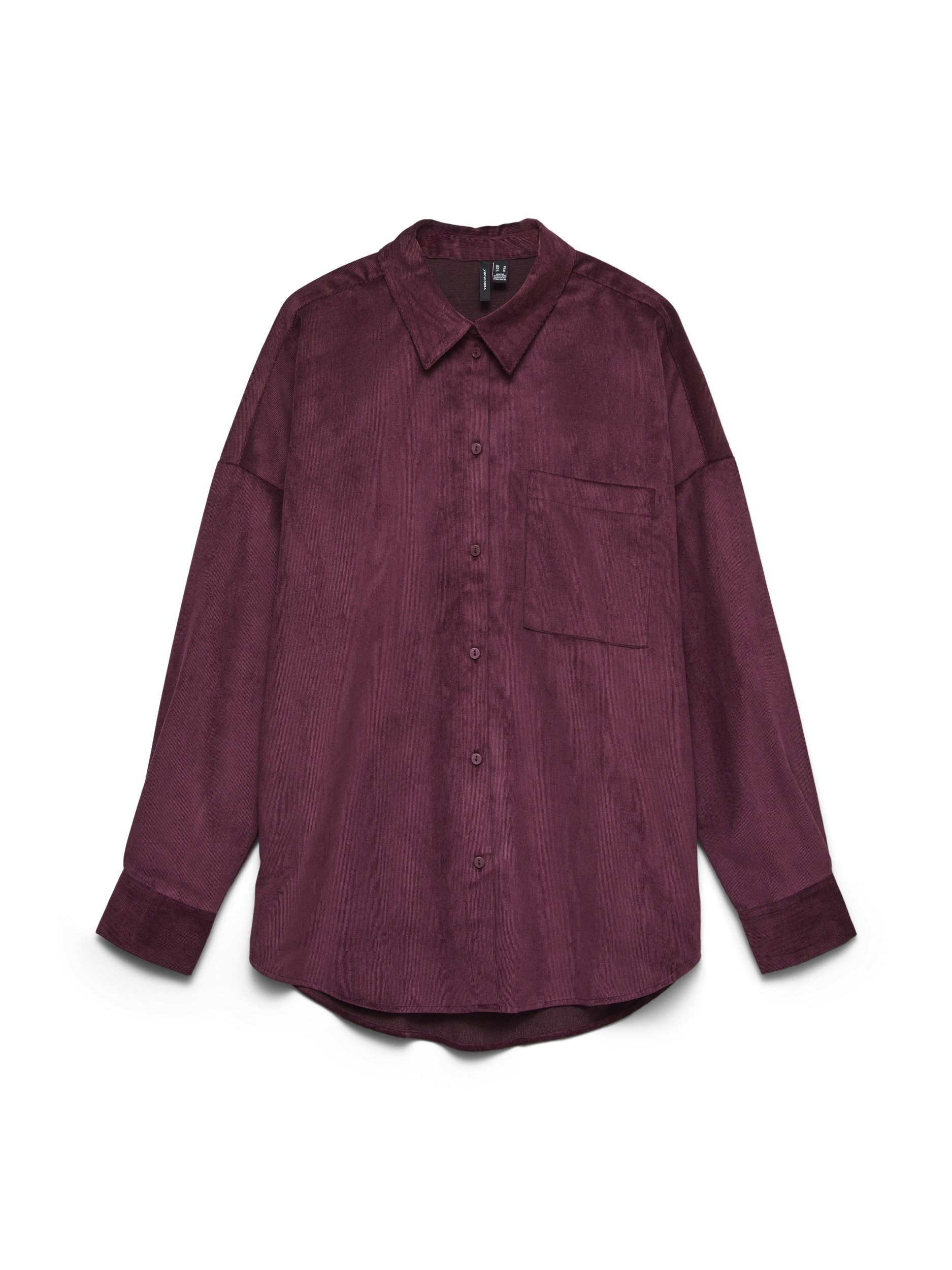Vero Moda Blusenshirt VMSANNE COURDEROY LS SHIRT WVN NOOS 199051 Windsor Wine
