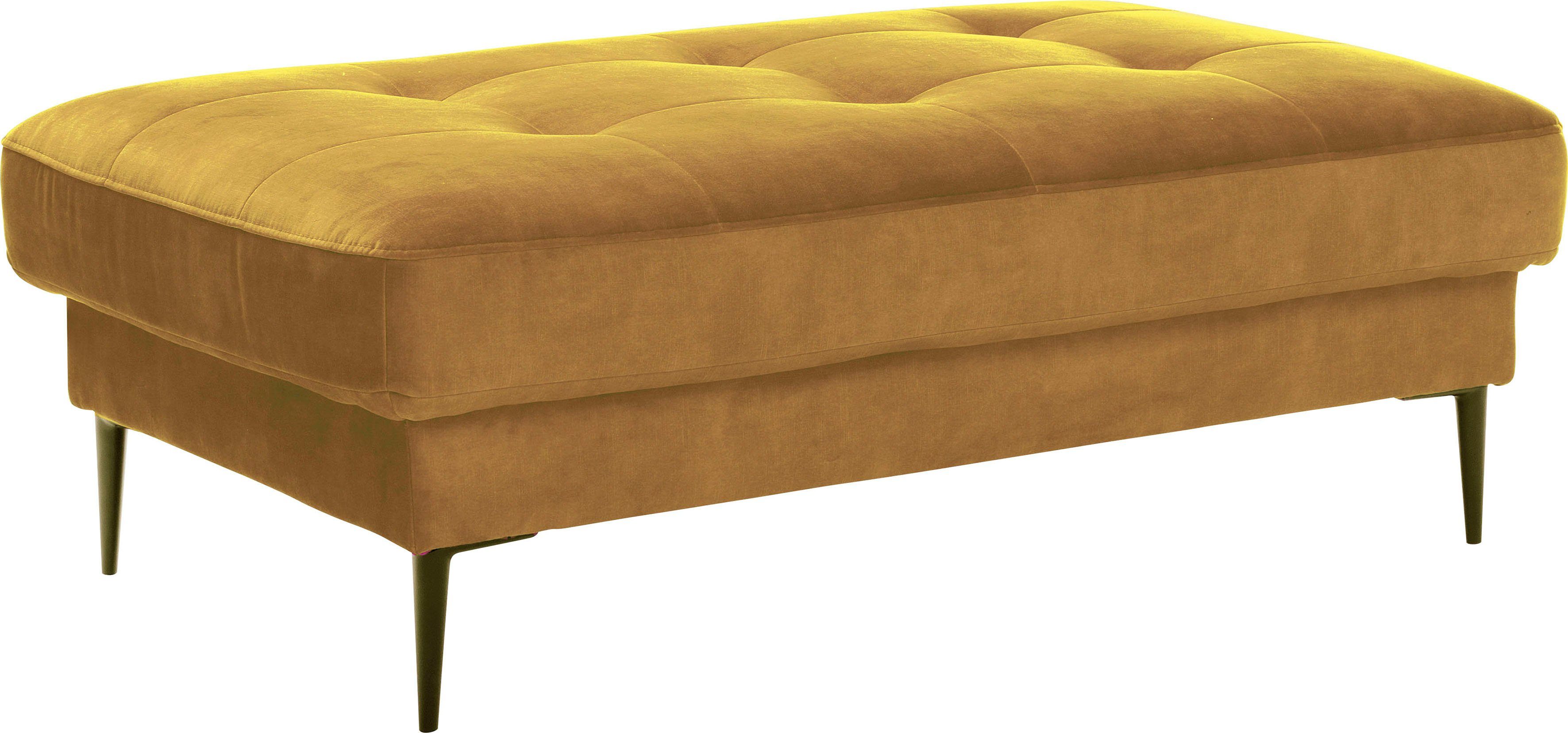 TRENDMANUFAKTUR Диван Luzi, Диван, moderner Подставка для ног, passend zur Serie, extra hohe Metallfüße, 125 x 42x 72 cm