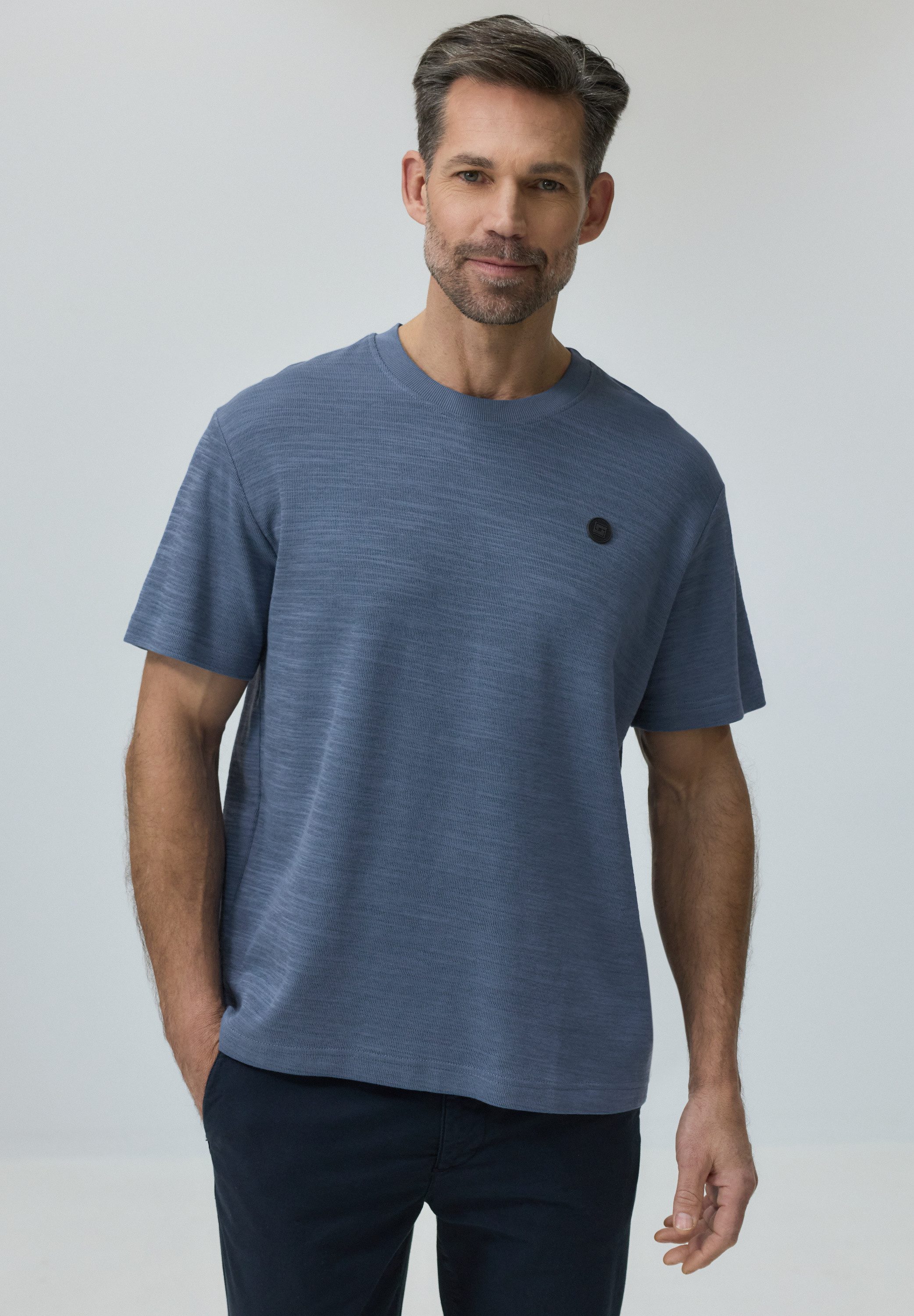 STREET ONE MEN T-Shirt mit Rundhalsausschnitt