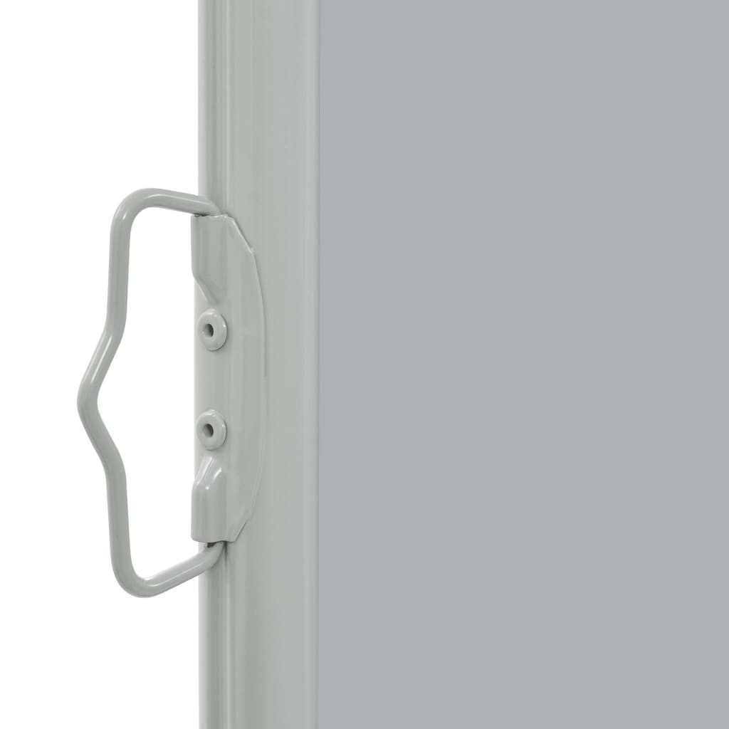 vidaXL Seitenmarkise 80 x 300 cm Ausziehbare Seitenmarkise 80x300 cm Grau