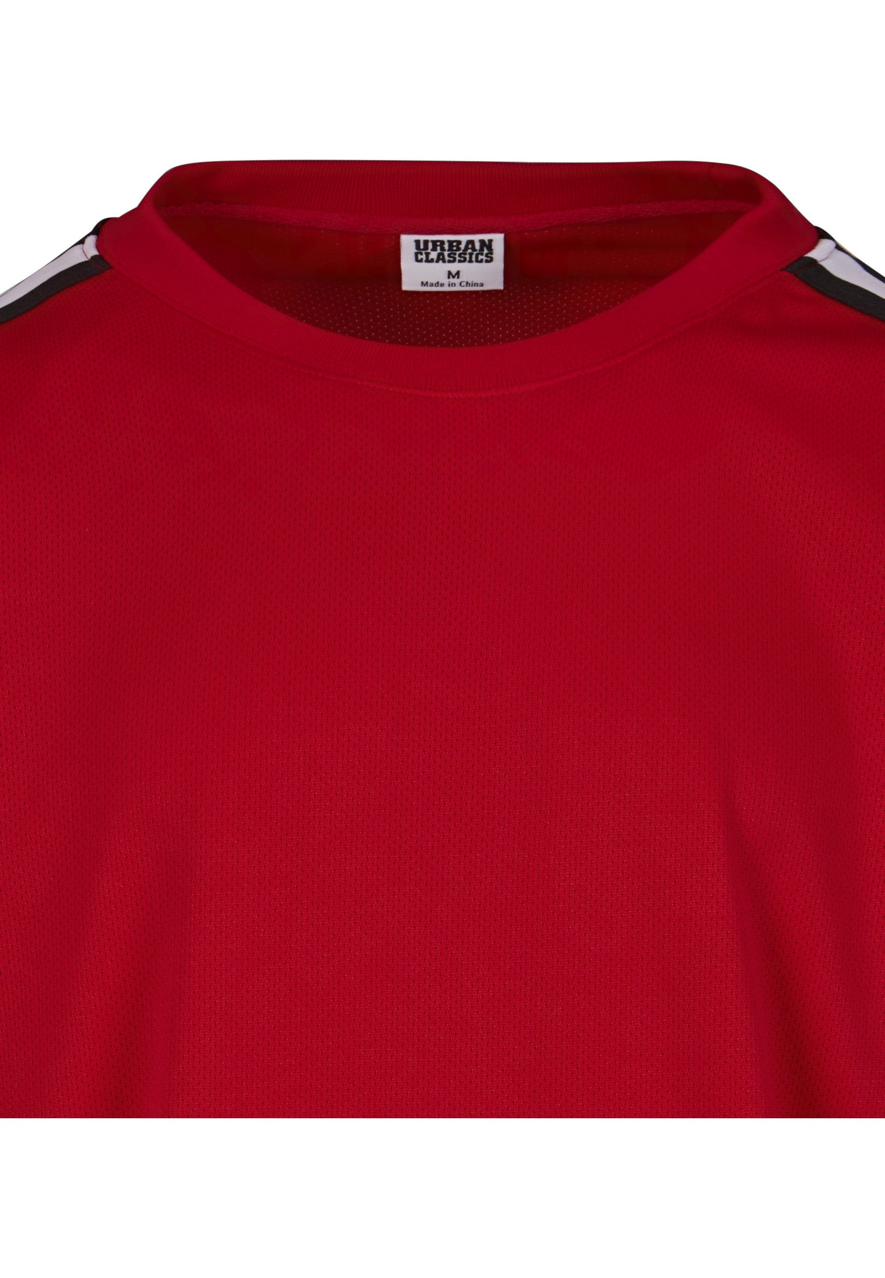 URBAN CLASSICS Netzshirt Urban Classics Herren Oversized Stripes Mesh Tee (1-tlg)