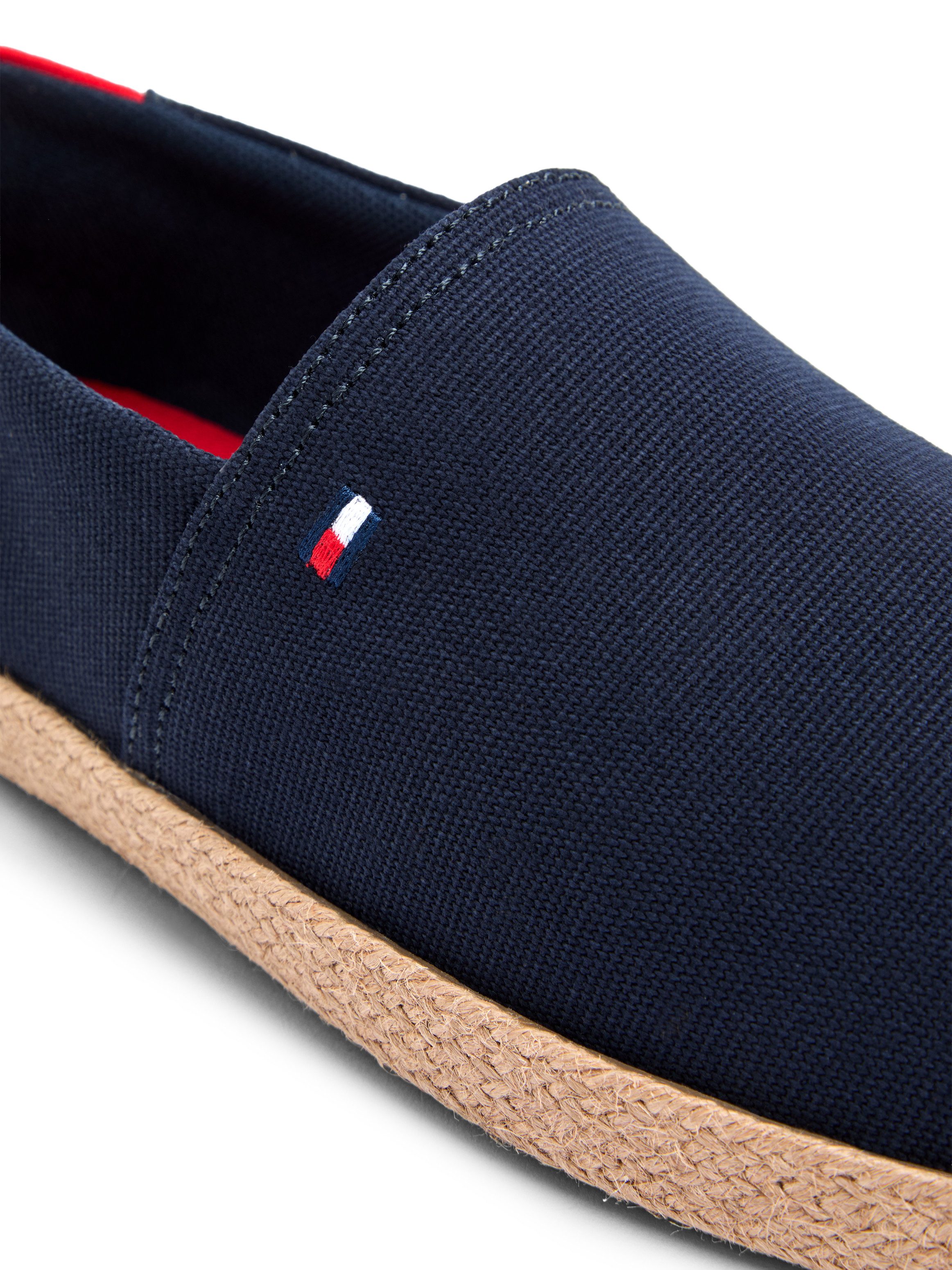 Tommy Hilfiger CORE HILFIGER ESPADRILLE TEXTILE Espadrille Slipper, Schlupfschuh, Flats mit typischem Jutebezug