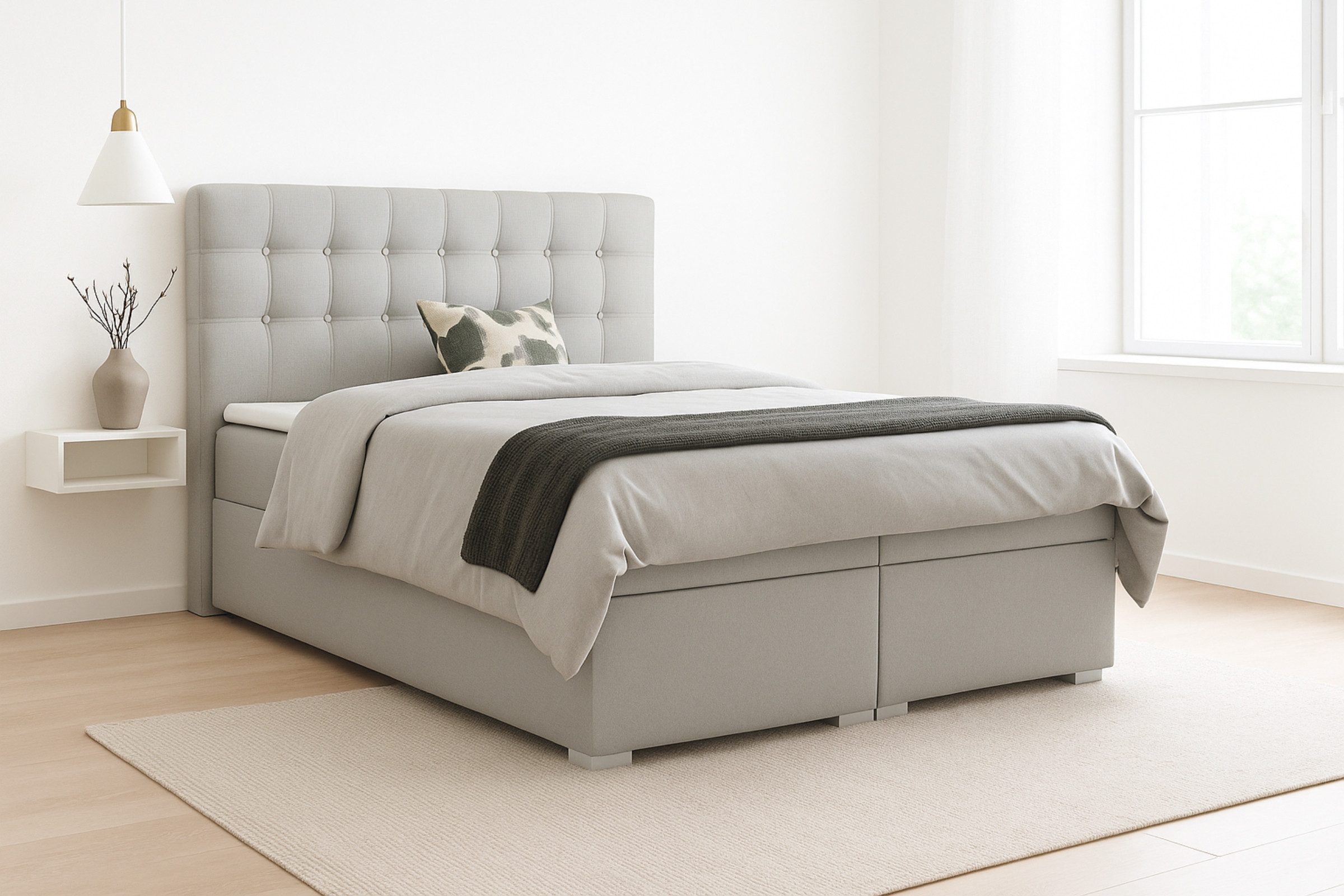 Deine Möbel 24 Boxspringbett CLAUDIA Boxbett günstig online kaufen