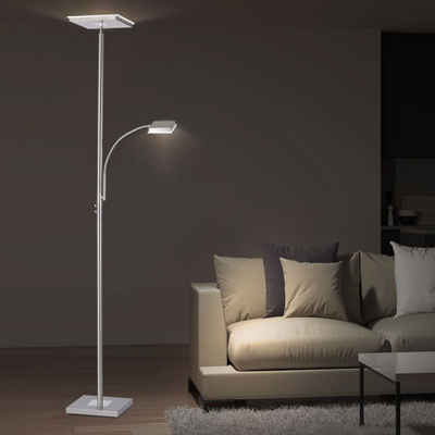 Acryl LED Steh Stand Leuchte Decken Fluter Wohnzimmer Licht Küchen Lampe Lese 