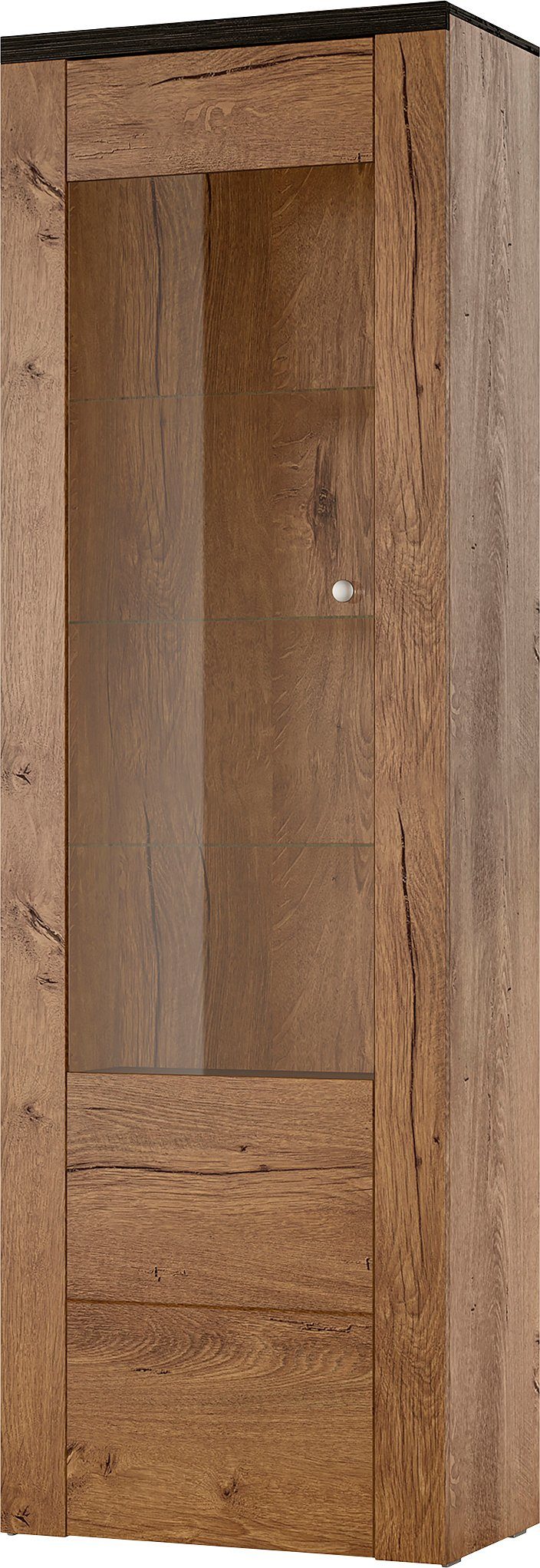 Home affaire Vitrine Larona, zeitlose Glasvitirne, Hochschrank Höhe 205,6 c günstig online kaufen