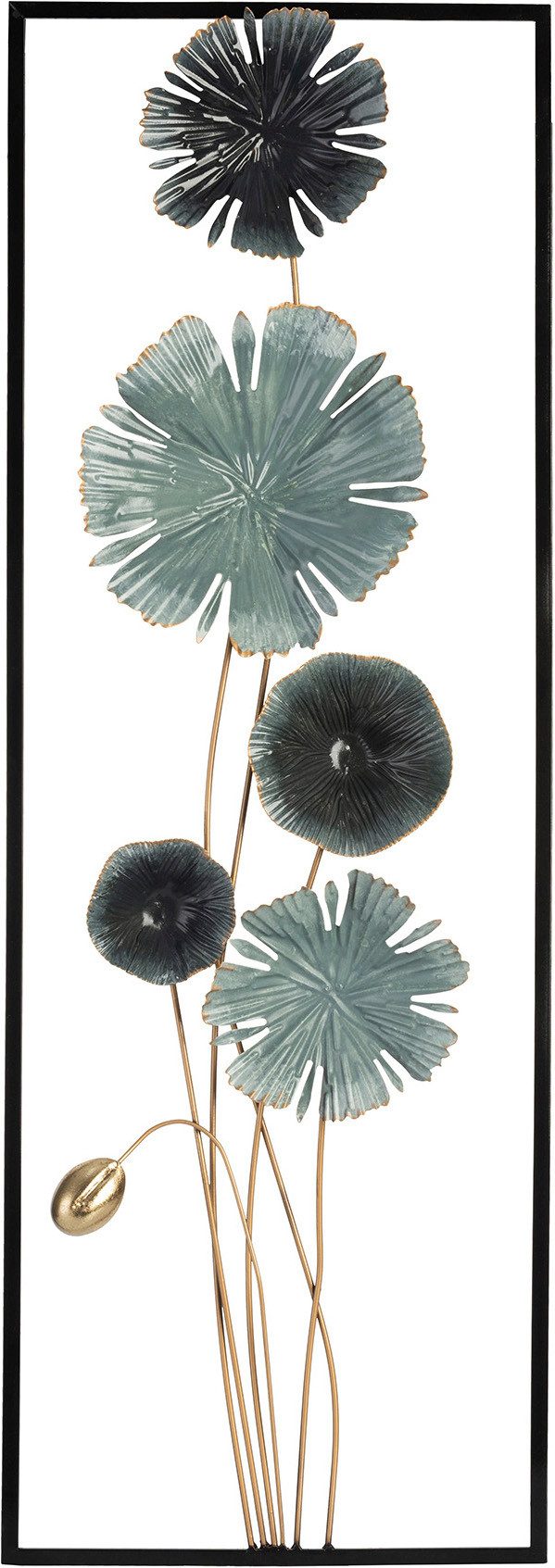 Bönninghoff Metallbild BLUMEN 31x90 cm – Deko modern