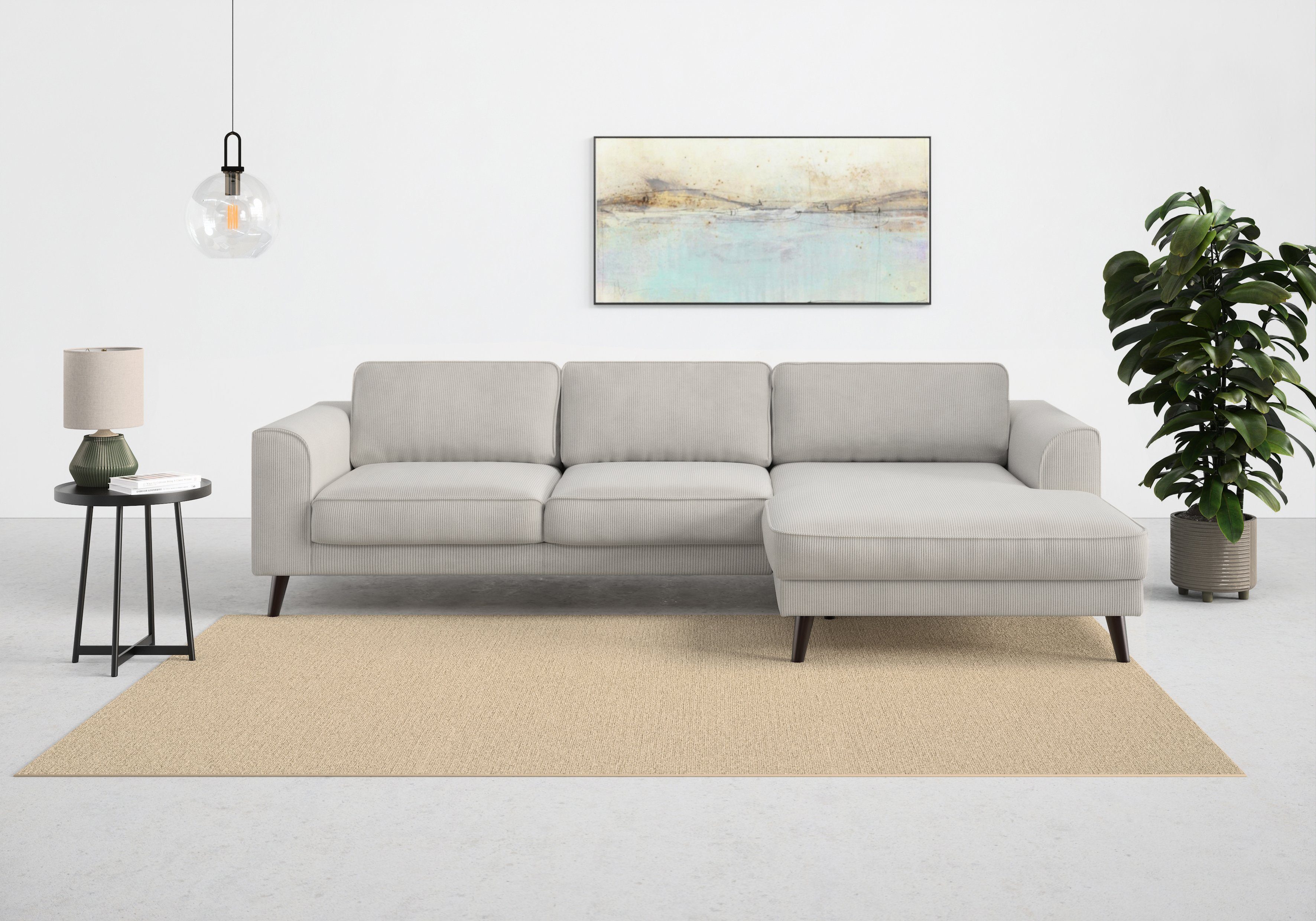 TRENDMANUFAKTUR Ecksofa "Lumber Jack, elegantes Designsofa, zeitlos modern, günstig online kaufen