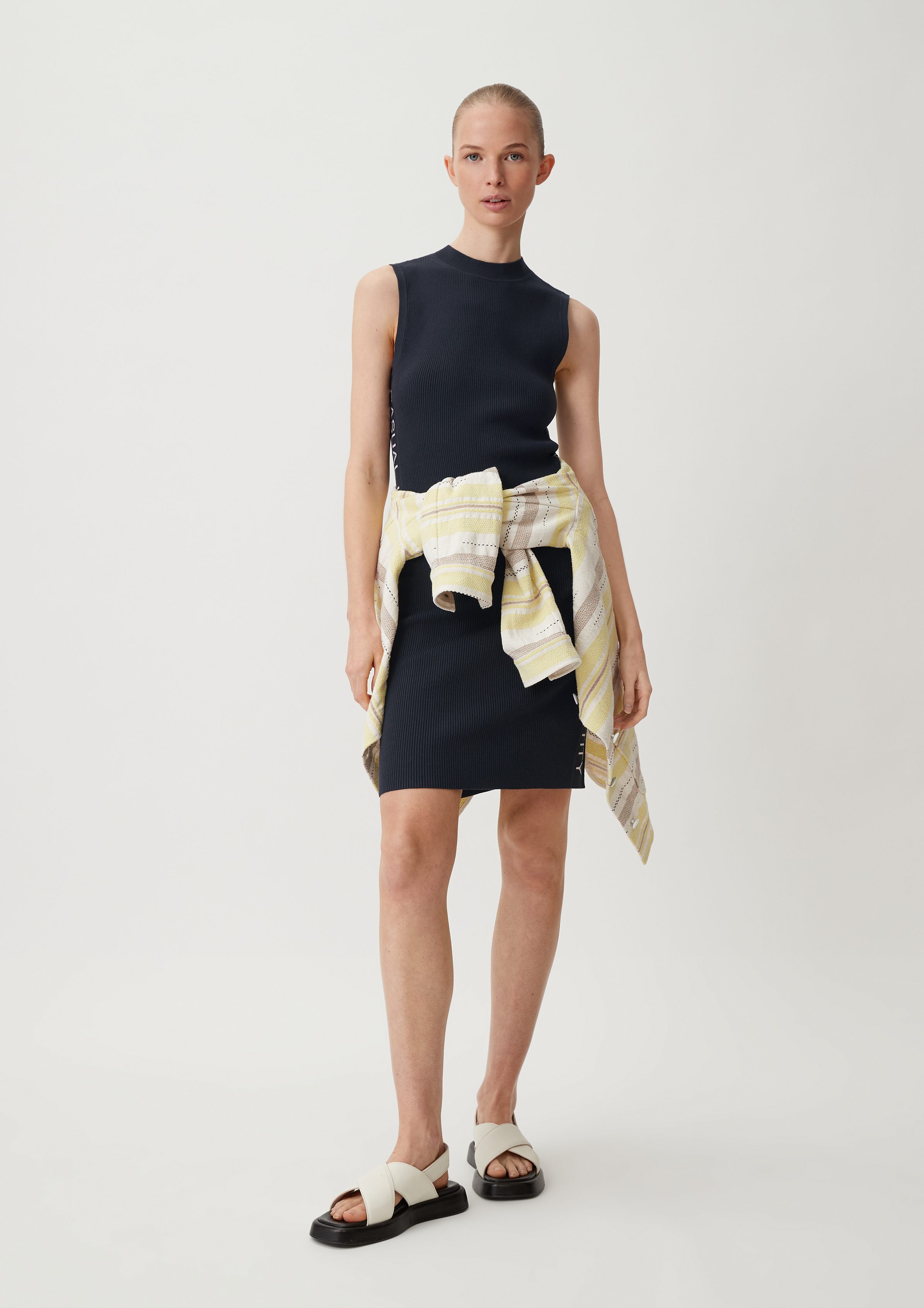 Minikleid Kleid aus comma Tape casual Viskosemix identity