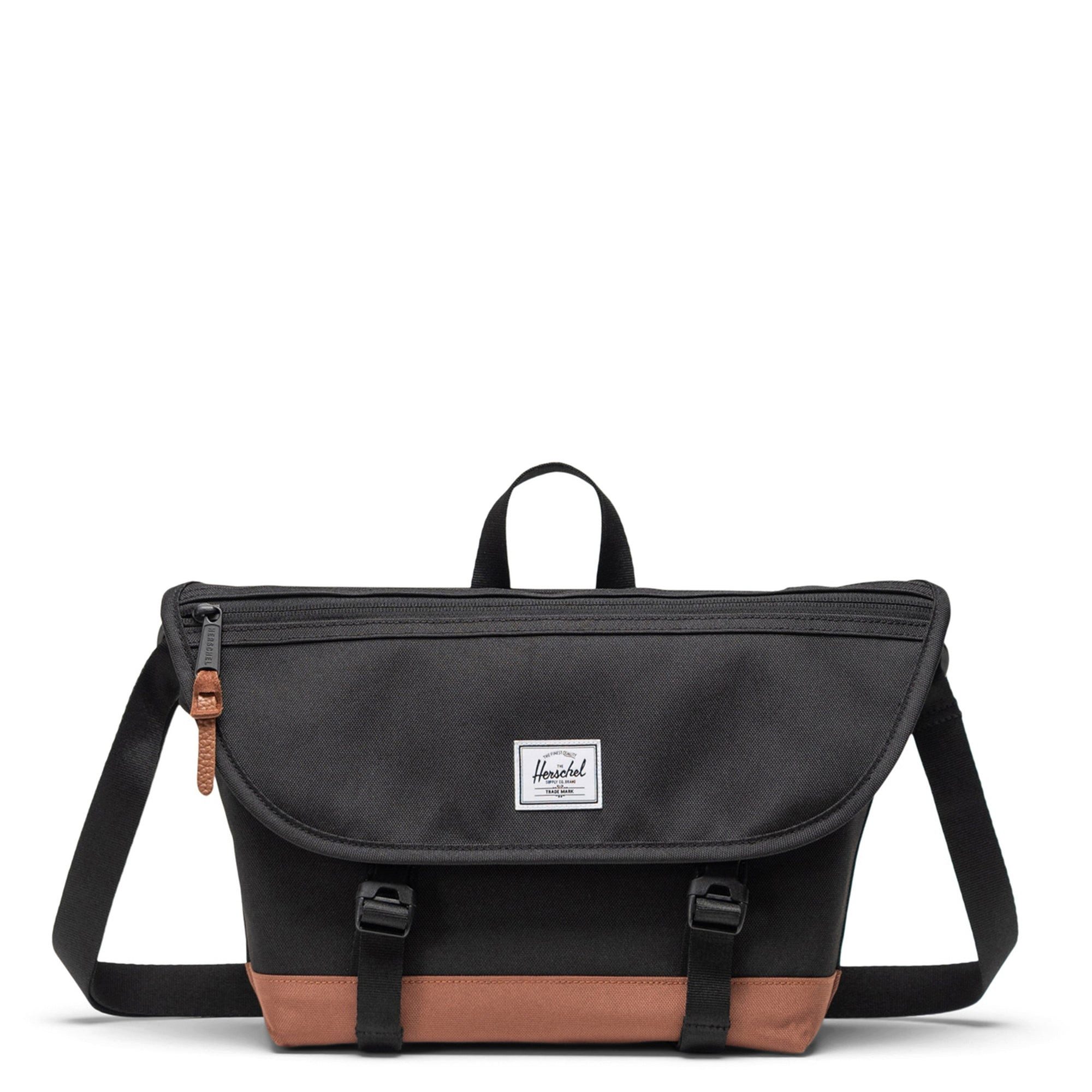 Herschel Umhängetasche Cove Messenger - Umhängetasche S 36 cm (black/saddle brown)