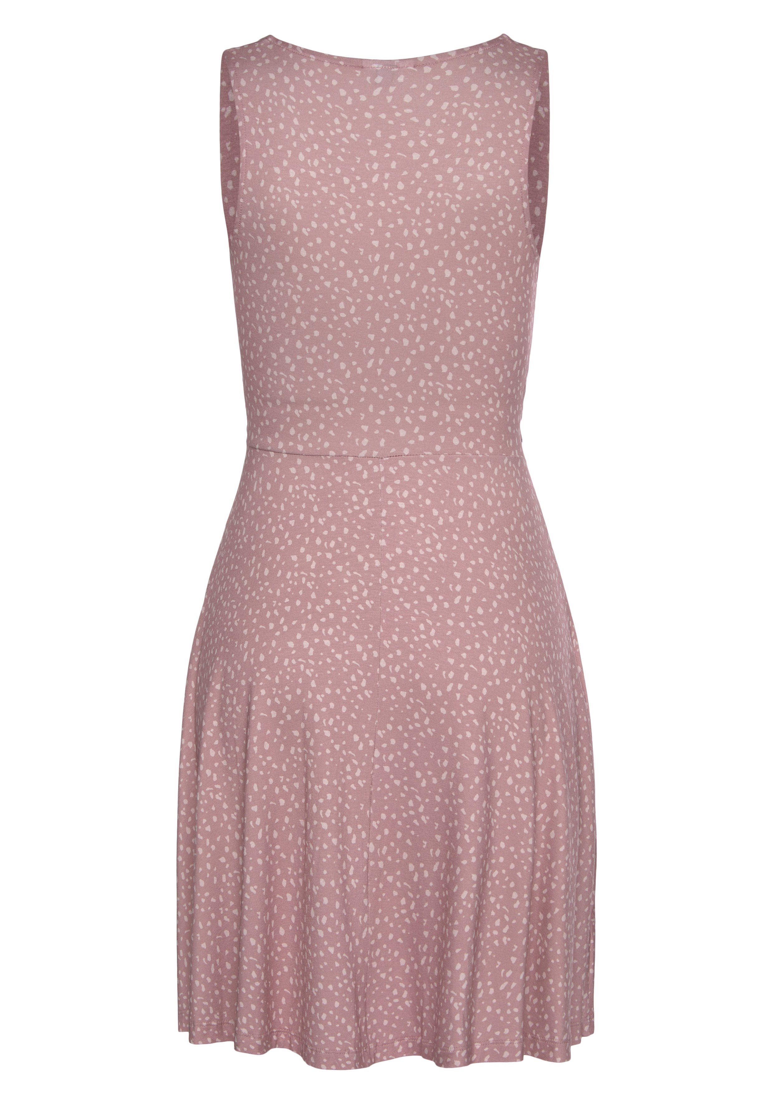 Vivance Jerseykleid mit Alloverdruck in Wickeloptik, Sommerkleid, Strandkleid